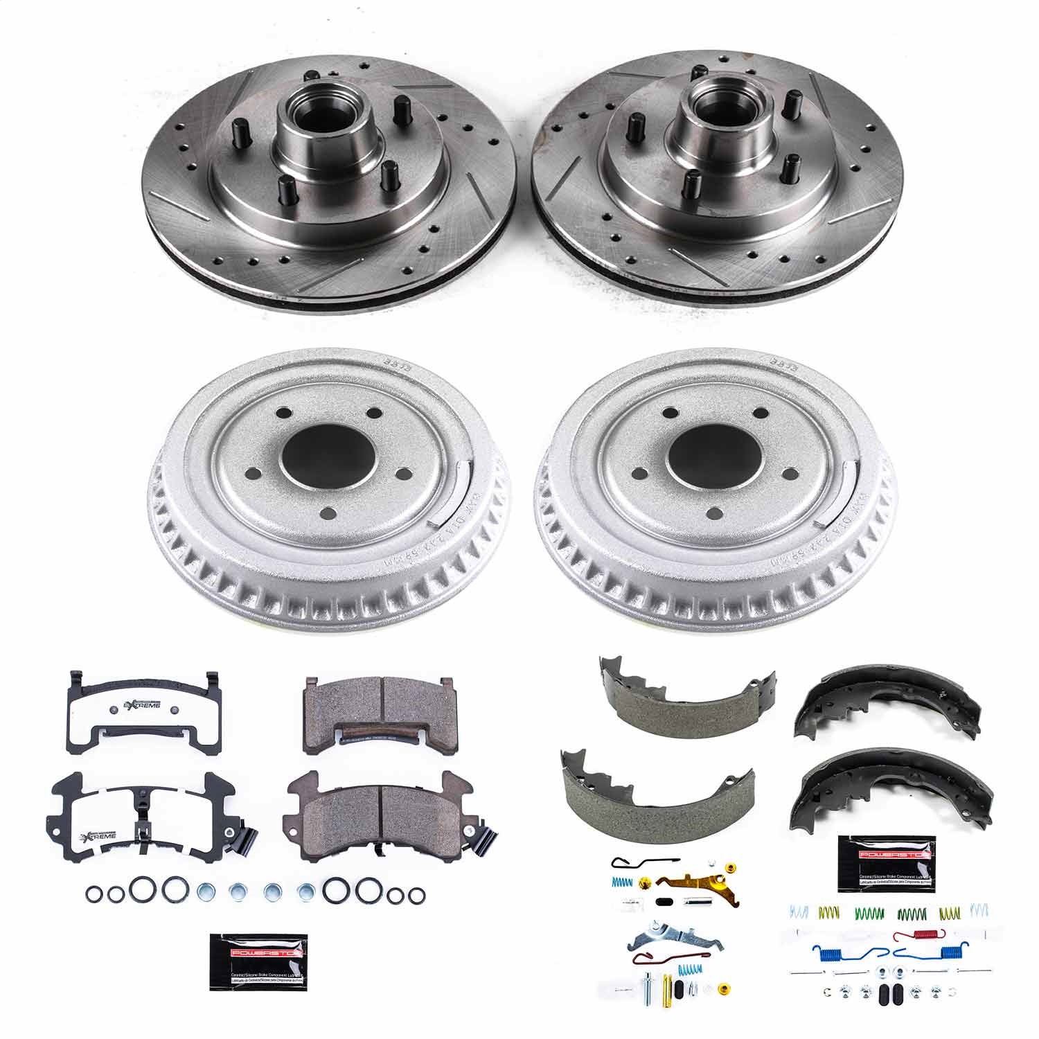 Power Stop - K15044DK-26 - Complete Vehicle Disc/Drum Brake Kit