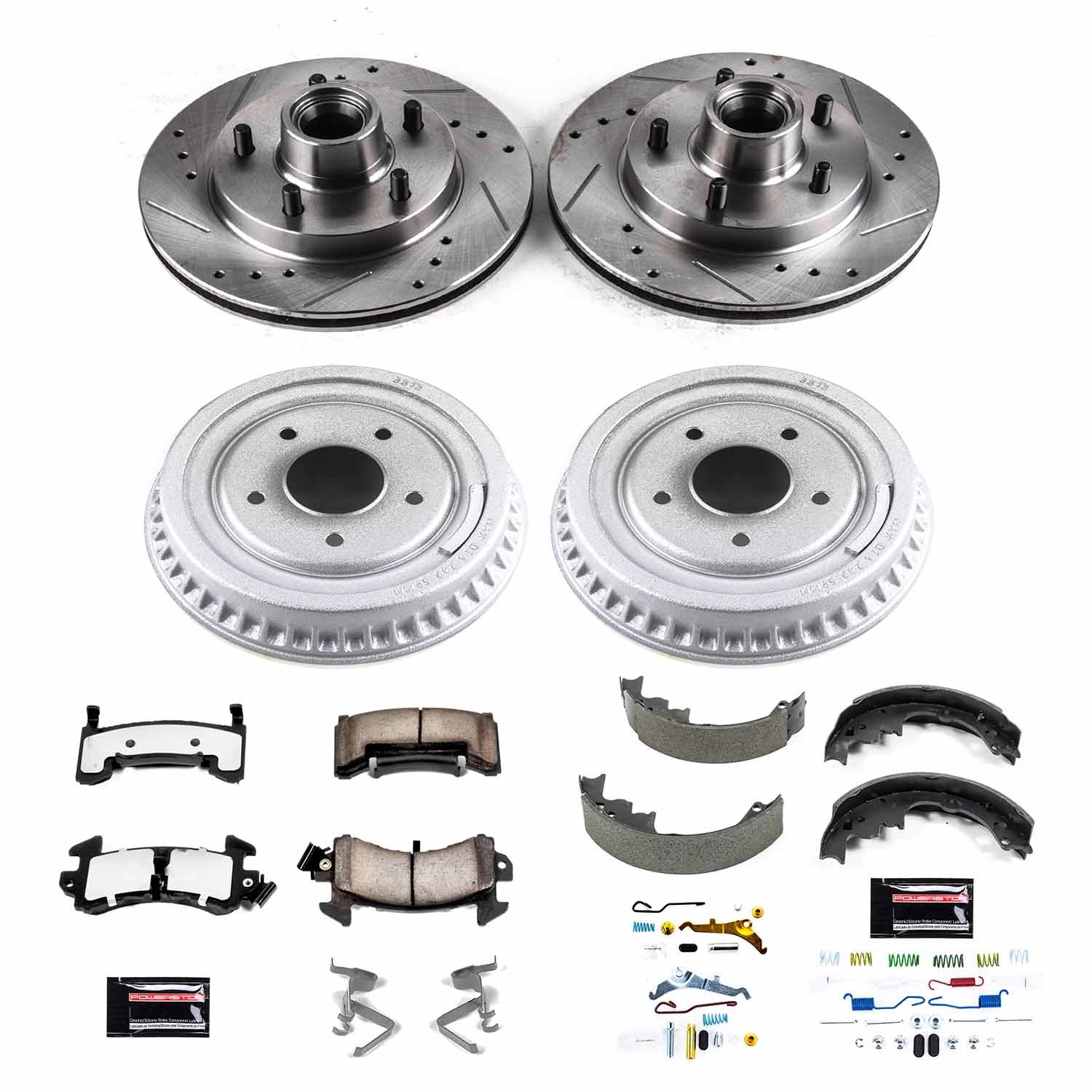 Power Stop - K15044DK-36 - Complete Vehicle Disc/Drum Brake Kit