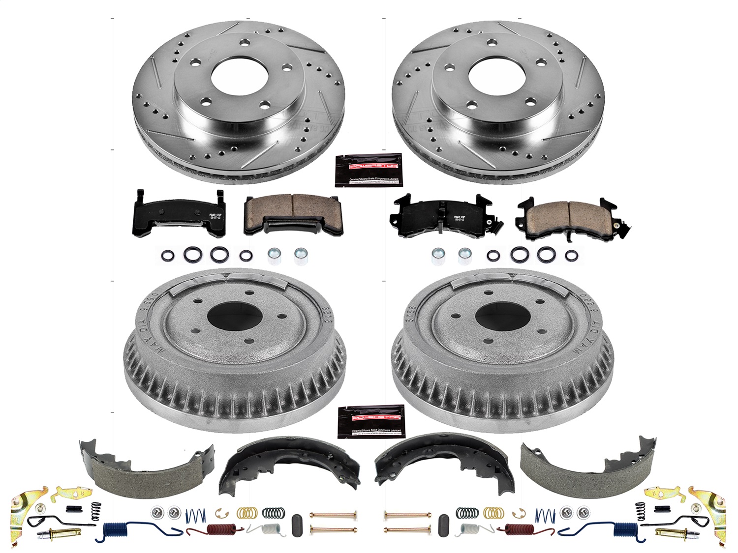 Power Stop - K15045DK - Complete Vehicle Disc/Drum Brake Kit