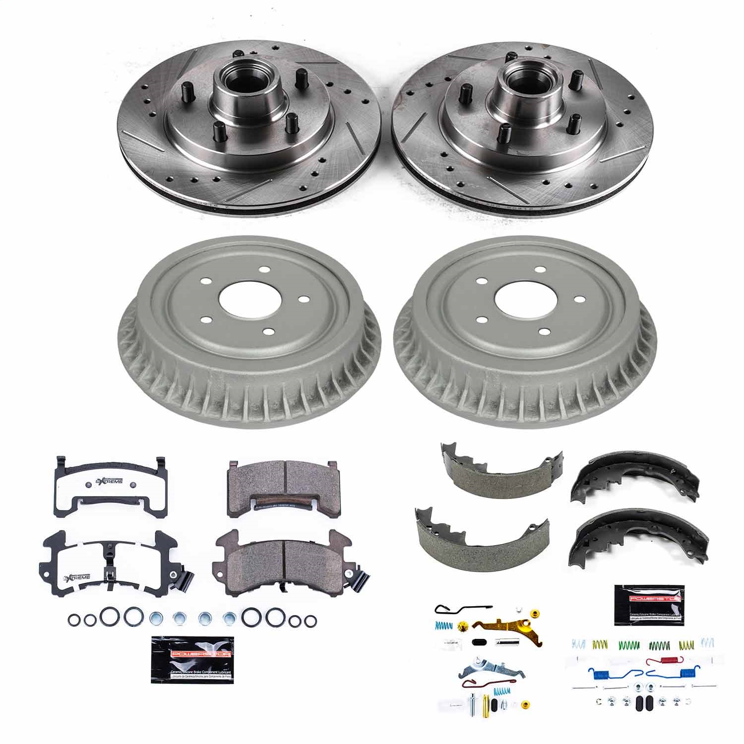 Power Stop - K15049DK-26 - Complete Vehicle Disc/Drum Brake Kit