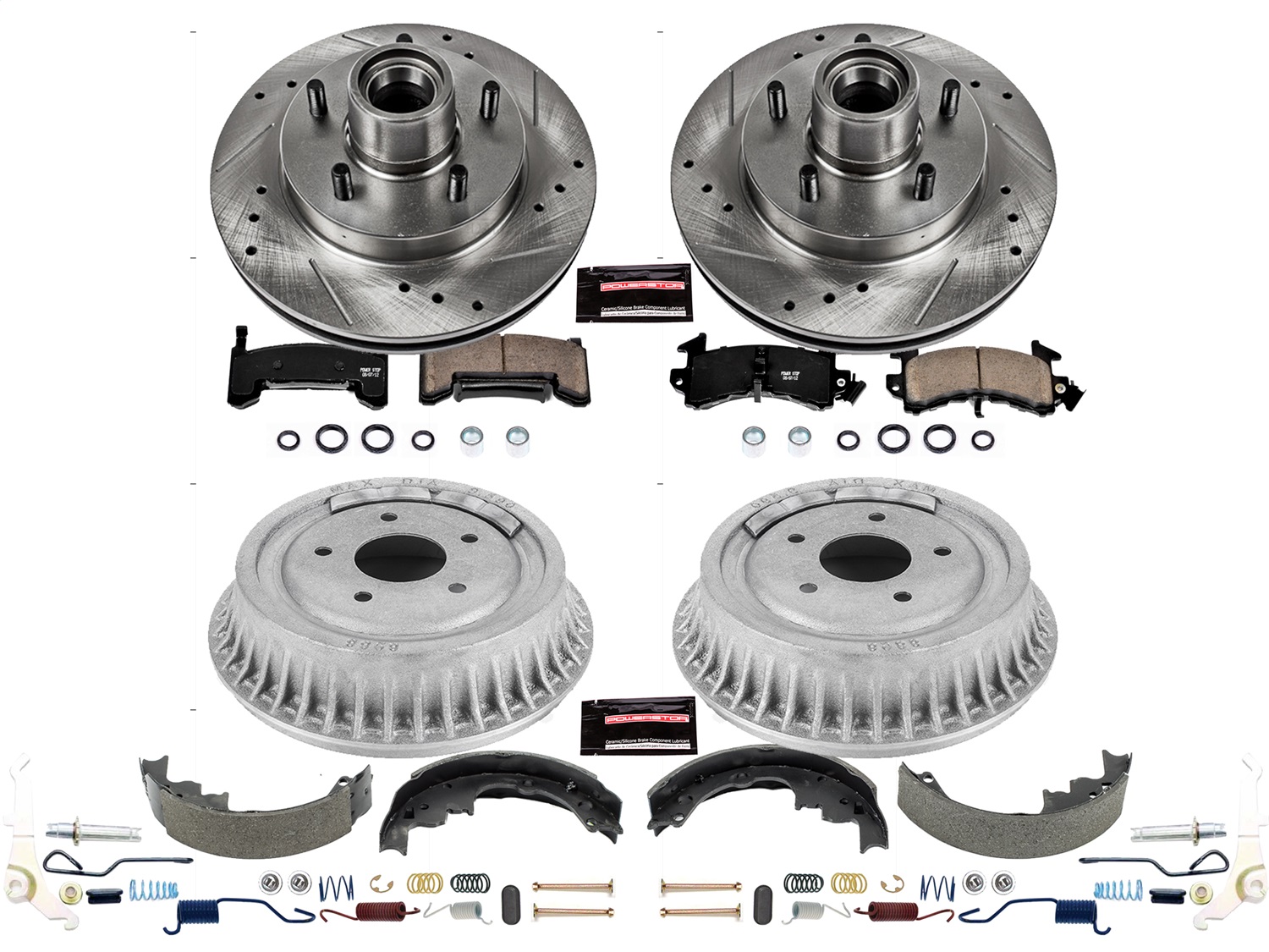 Power Stop - K15049DK - Complete Vehicle Disc/Drum Brake Kit