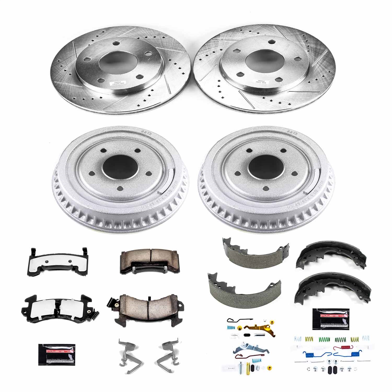 Power Stop - K15050DK-36 - Complete Vehicle Disc/Drum Brake Kit