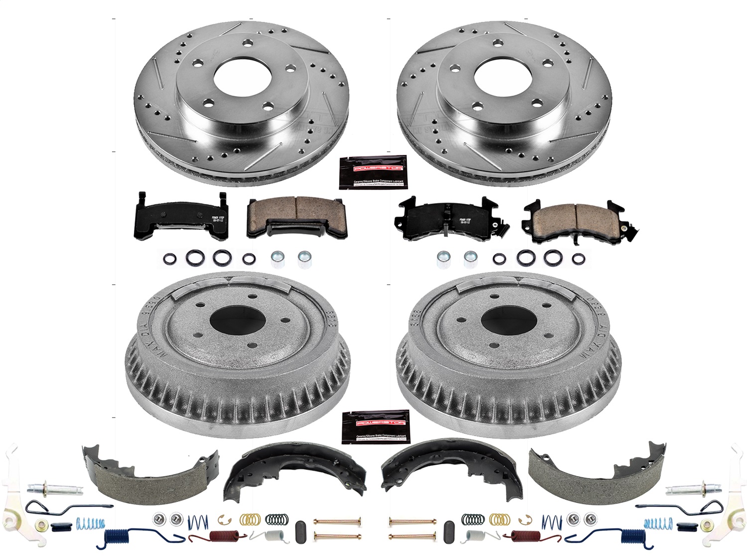 Power Stop - K15050DK - Complete Vehicle Disc/Drum Brake Kit