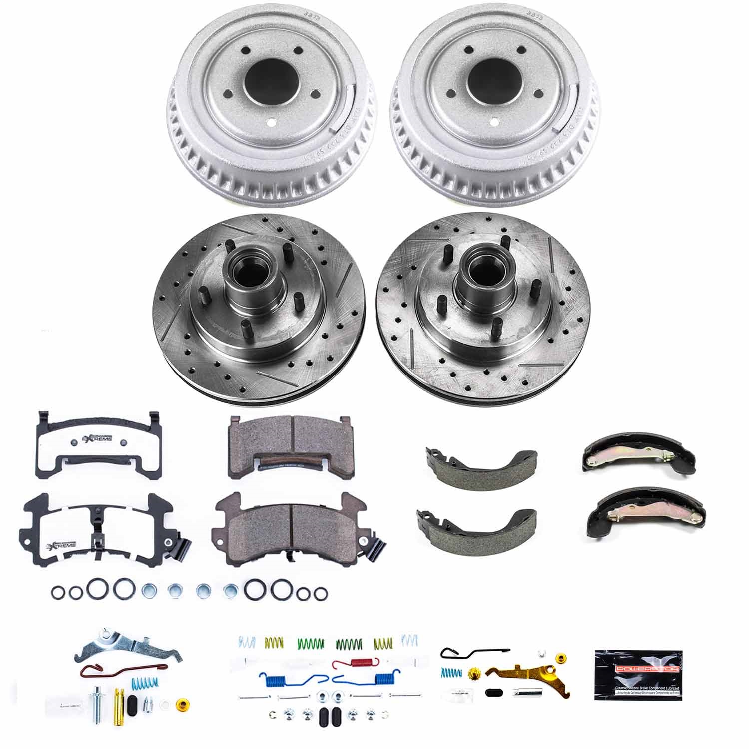 Power Stop - K15051DK-26 - Complete Vehicle Disc/Drum Brake Kit