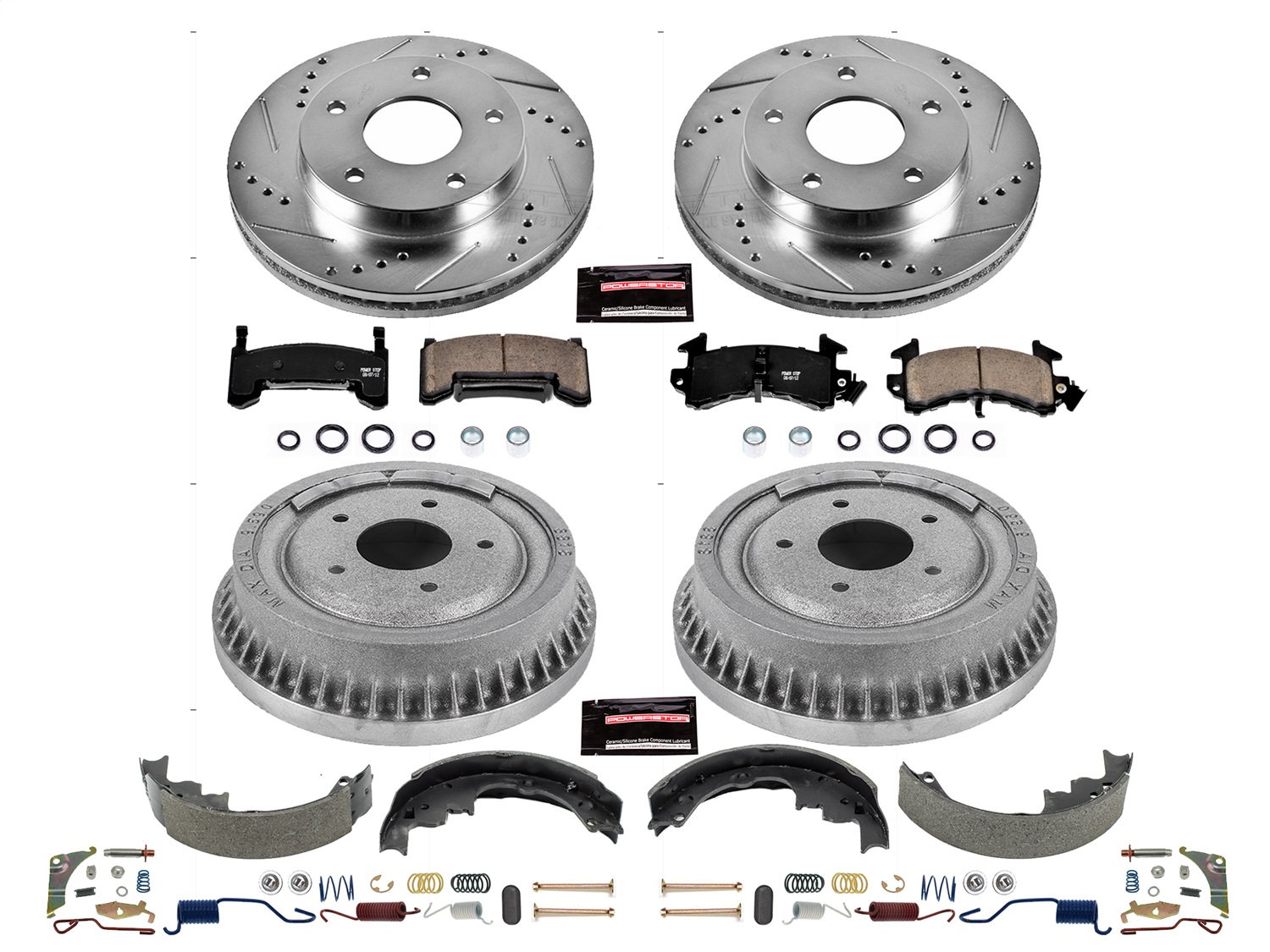 Power Stop - K15052DK - Complete Vehicle Disc/Drum Brake Kit