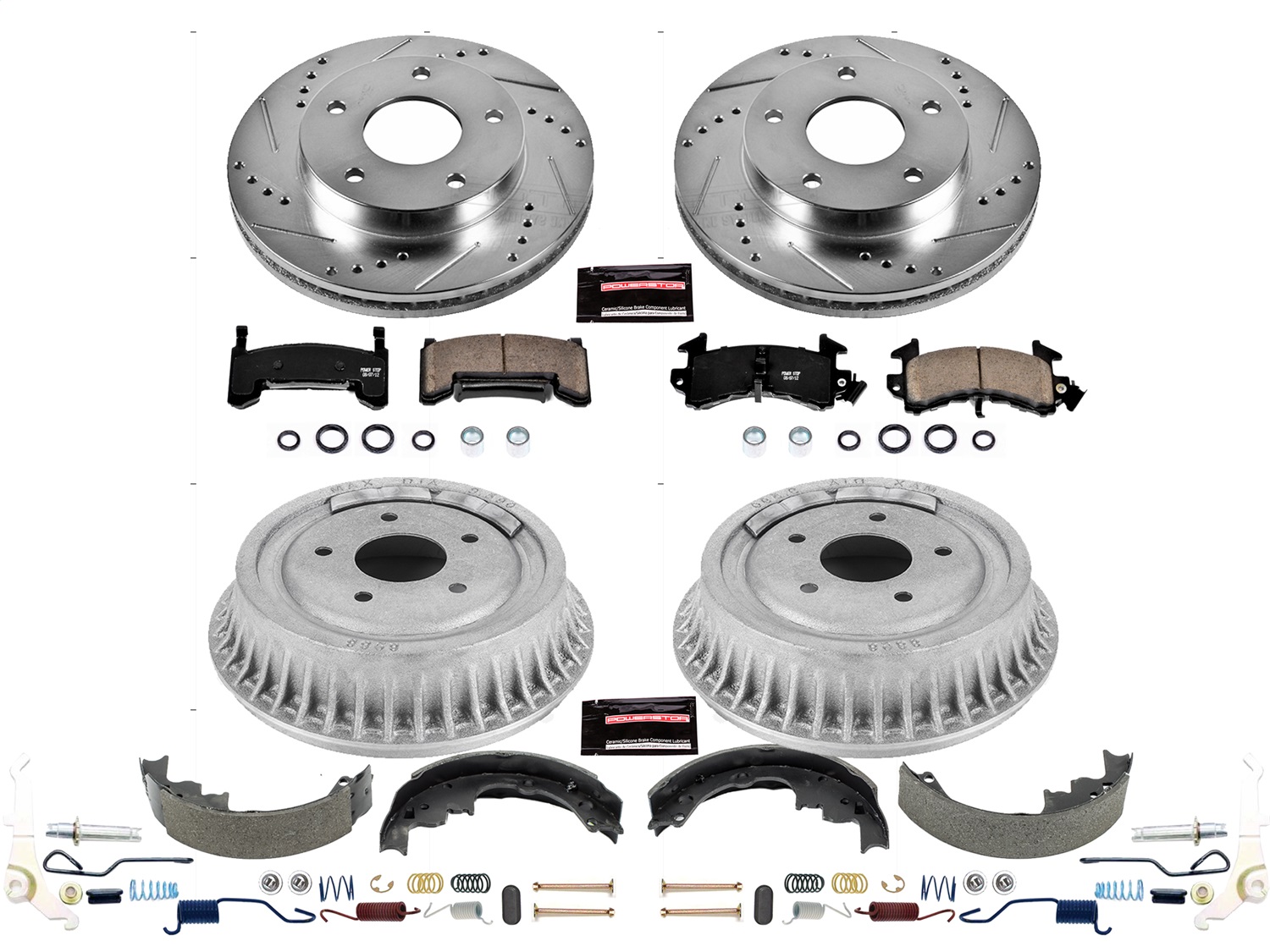 Power Stop - K15053DK - Complete Vehicle Disc/Drum Brake Kit