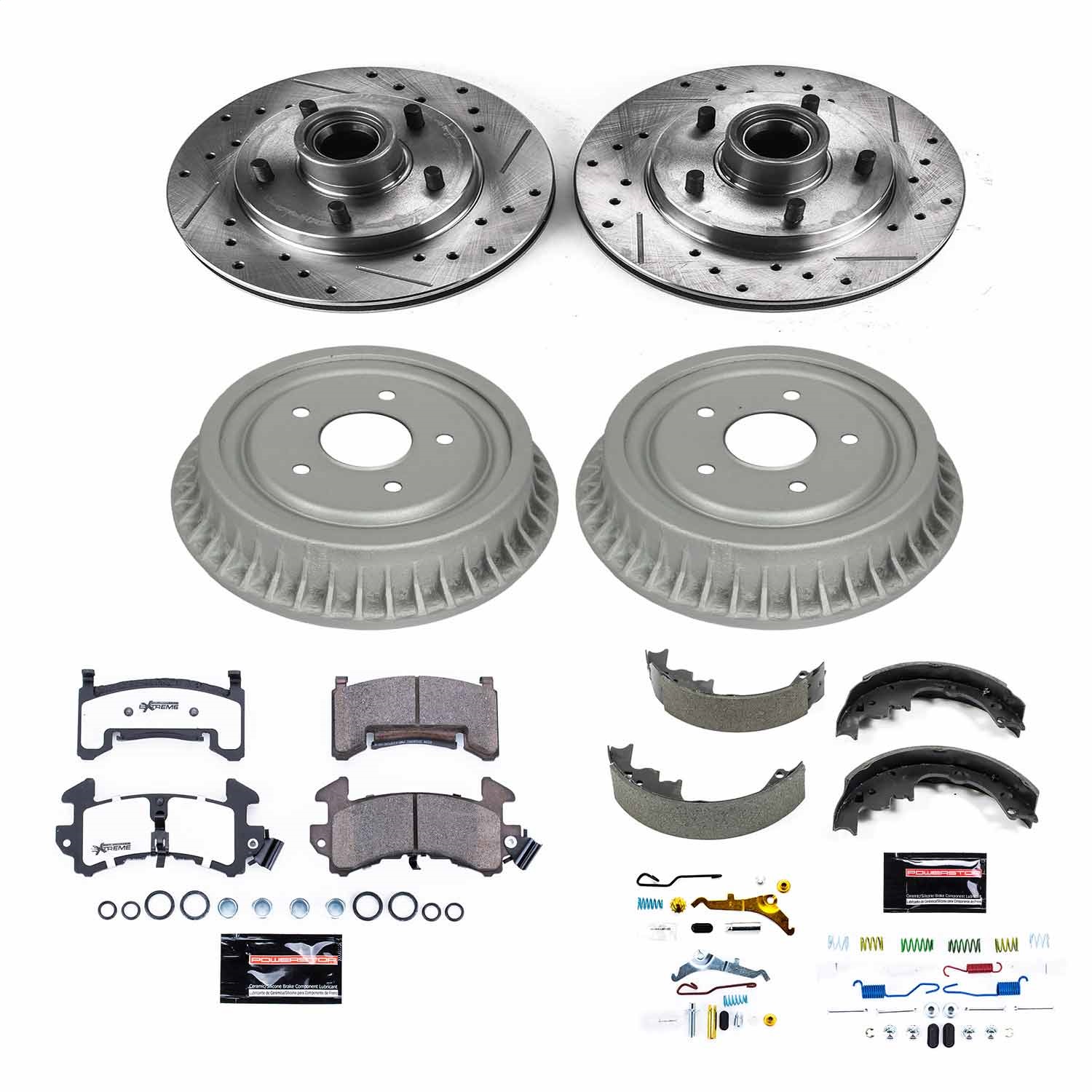 Power Stop - K15054DK-26 - Complete Vehicle Disc/Drum Brake Kit