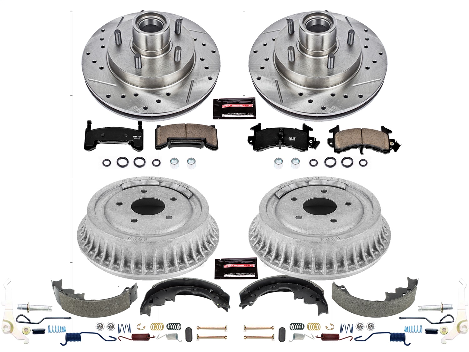 Power Stop - K15054DK - Complete Vehicle Disc/Drum Brake Kit