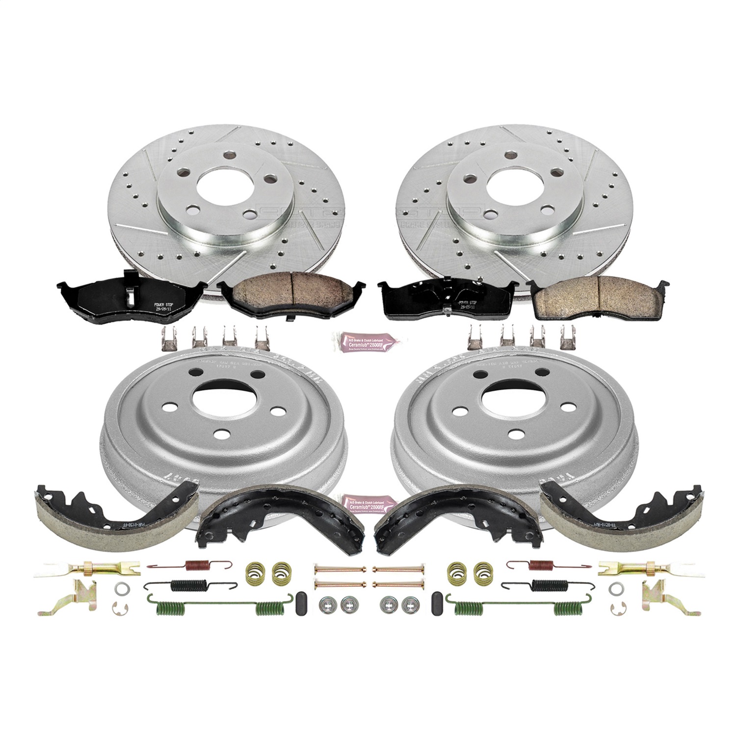 Power Stop - K15058DK - Complete Vehicle Disc/Drum Brake Kit
