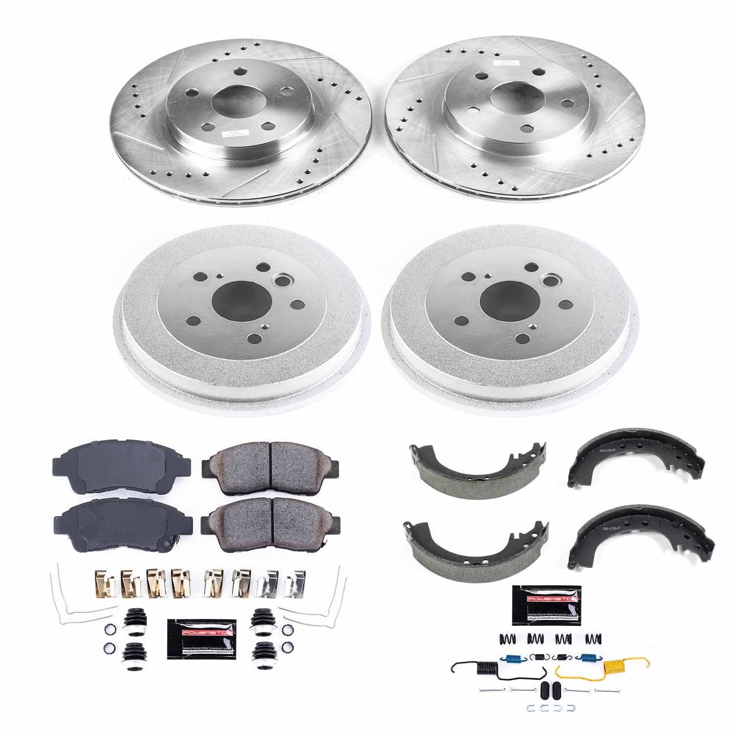 Power Stop - K15062DK - Complete Vehicle Disc/Drum Brake Kit