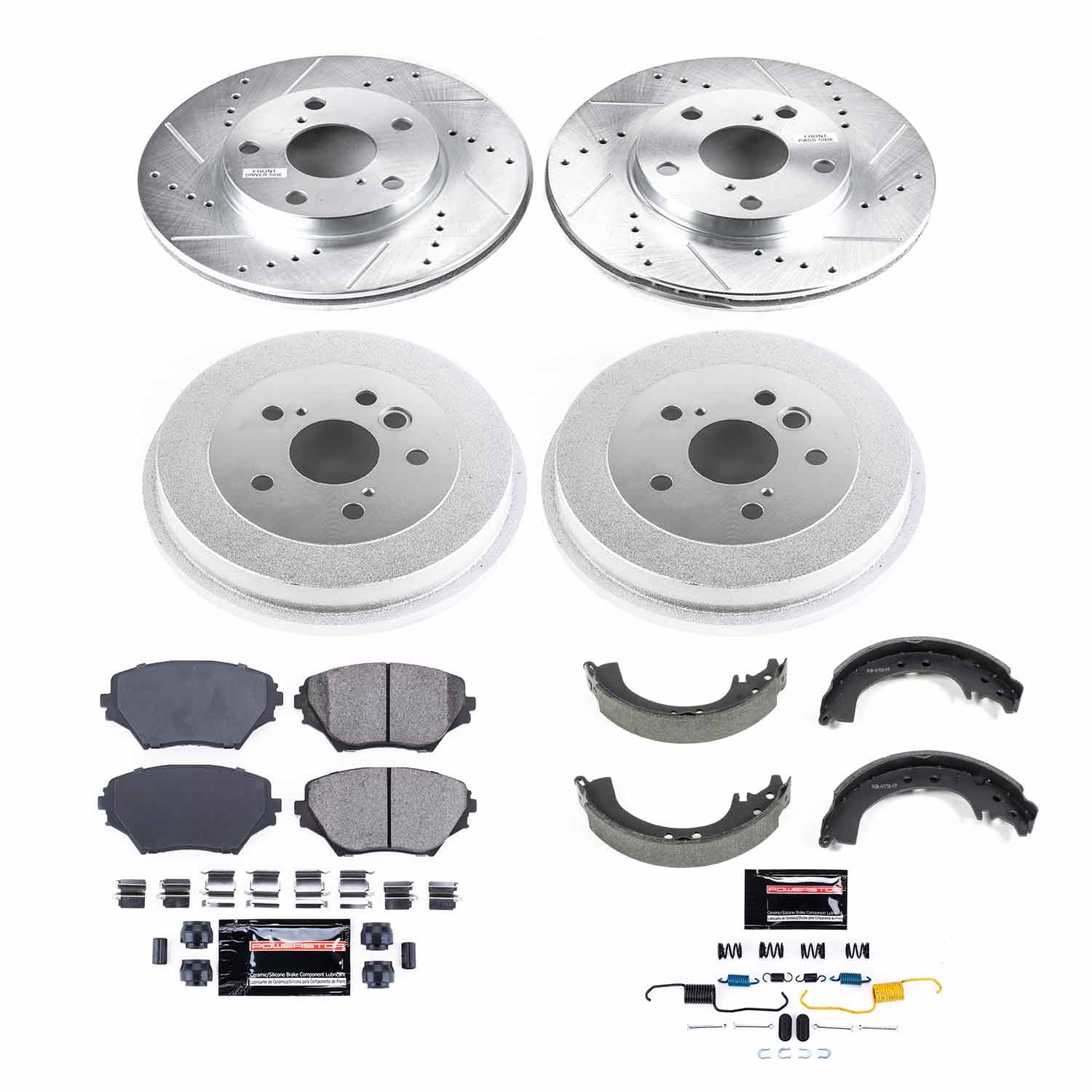 Power Stop - K15063DK - Complete Vehicle Disc/Drum Brake Kit