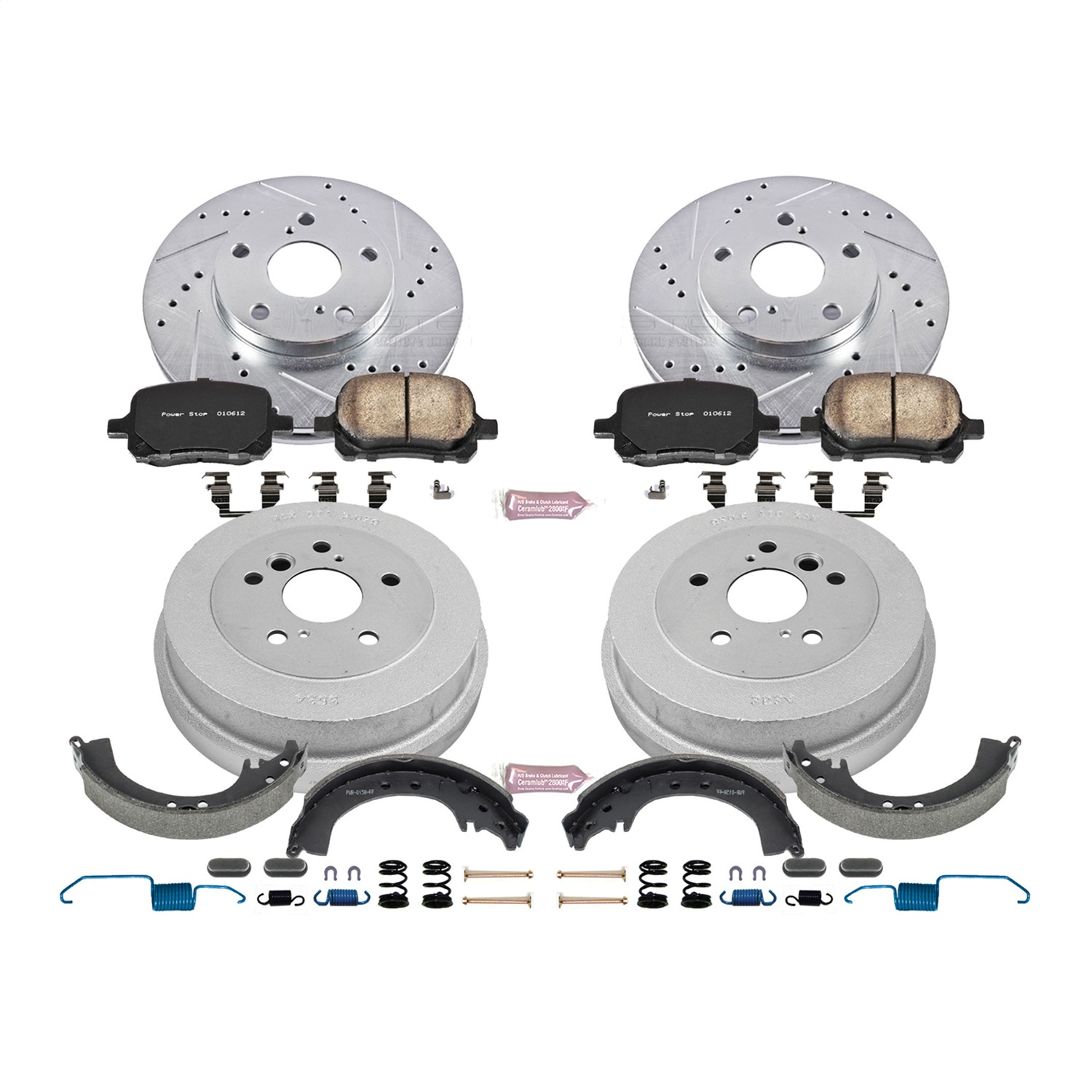Power Stop - K15064DK - Complete Vehicle Disc/Drum Brake Kit