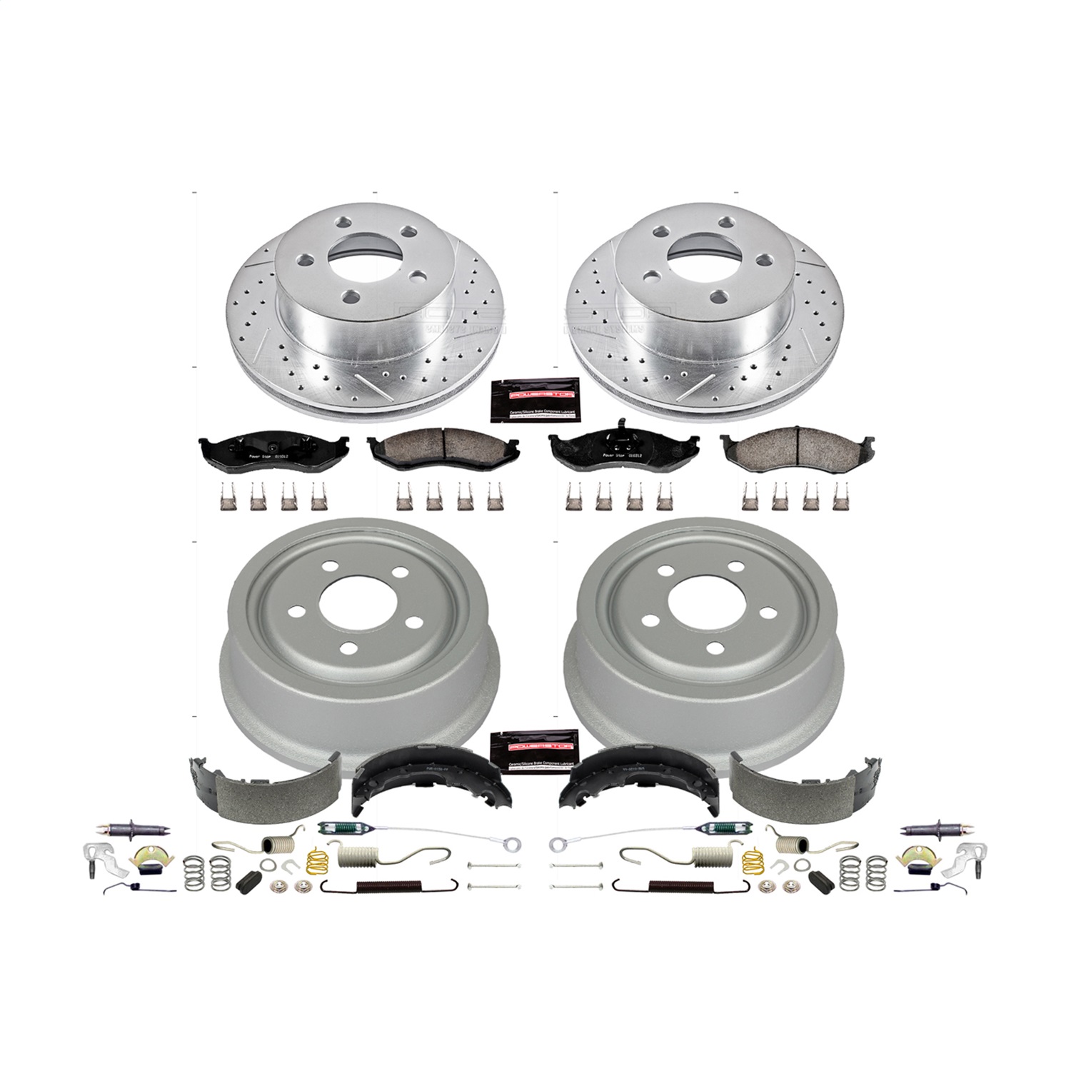 Power Stop - K15075DK - Complete Vehicle Disc/Drum Brake Kit