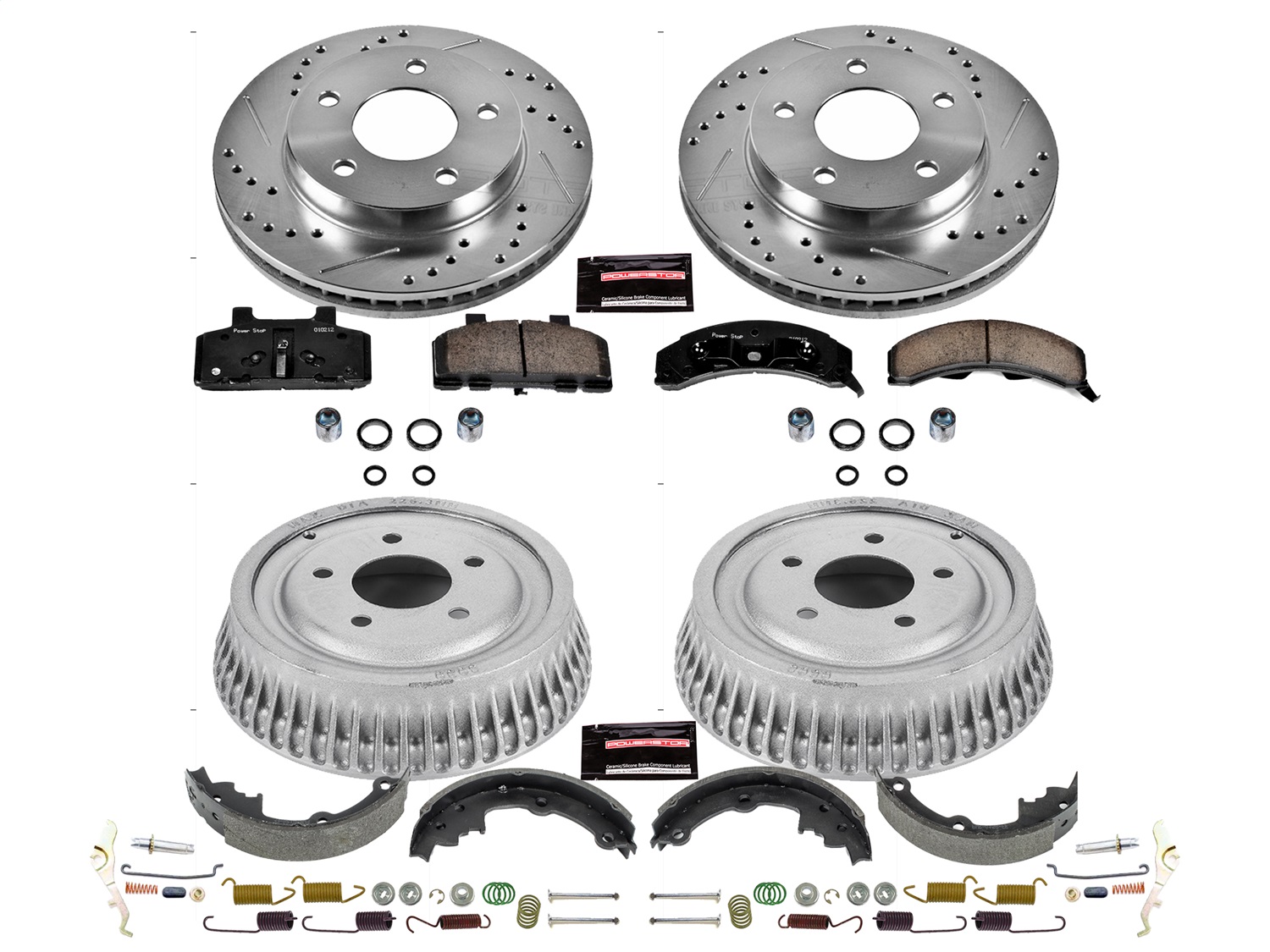 Power Stop - K15080DK - Complete Vehicle Disc/Drum Brake Kit
