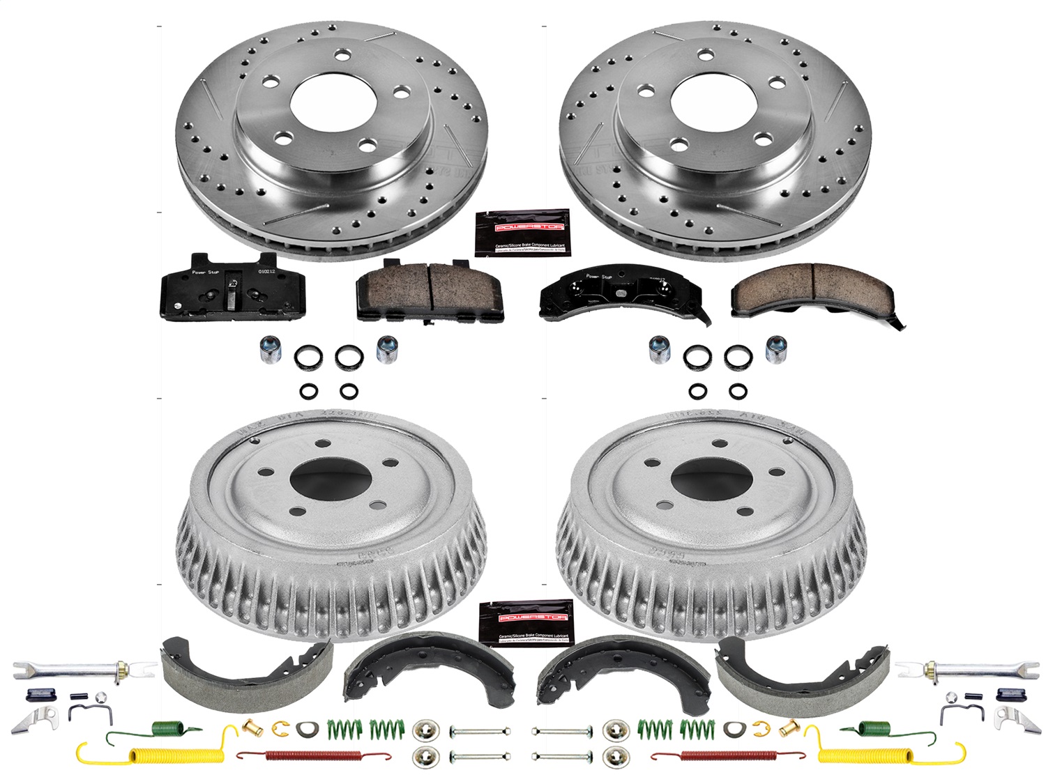 Power Stop - K15084DK - Complete Vehicle Disc/Drum Brake Kit