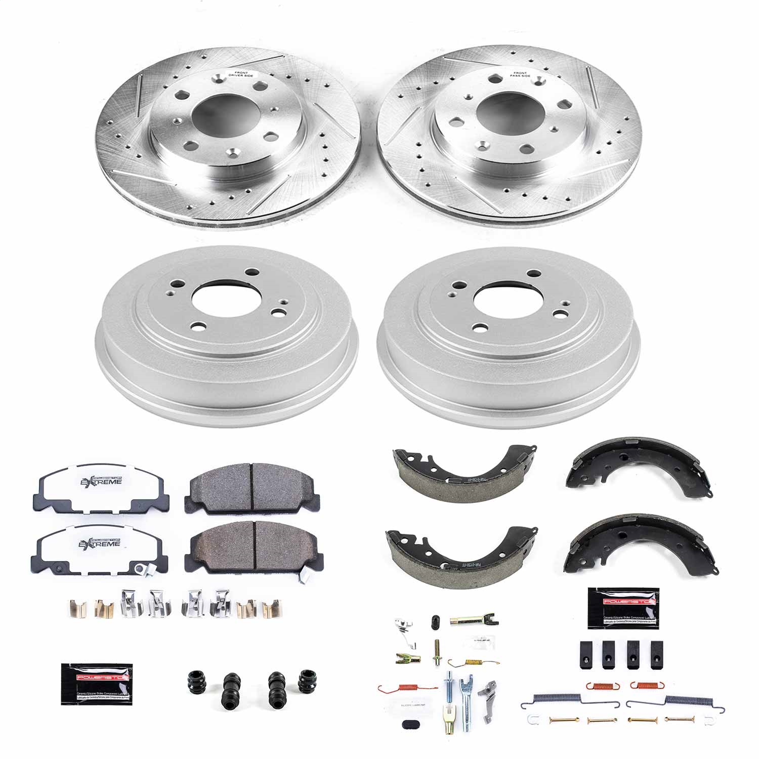 Power Stop - K15085DK-26 - Complete Vehicle Disc/Drum Brake Kit