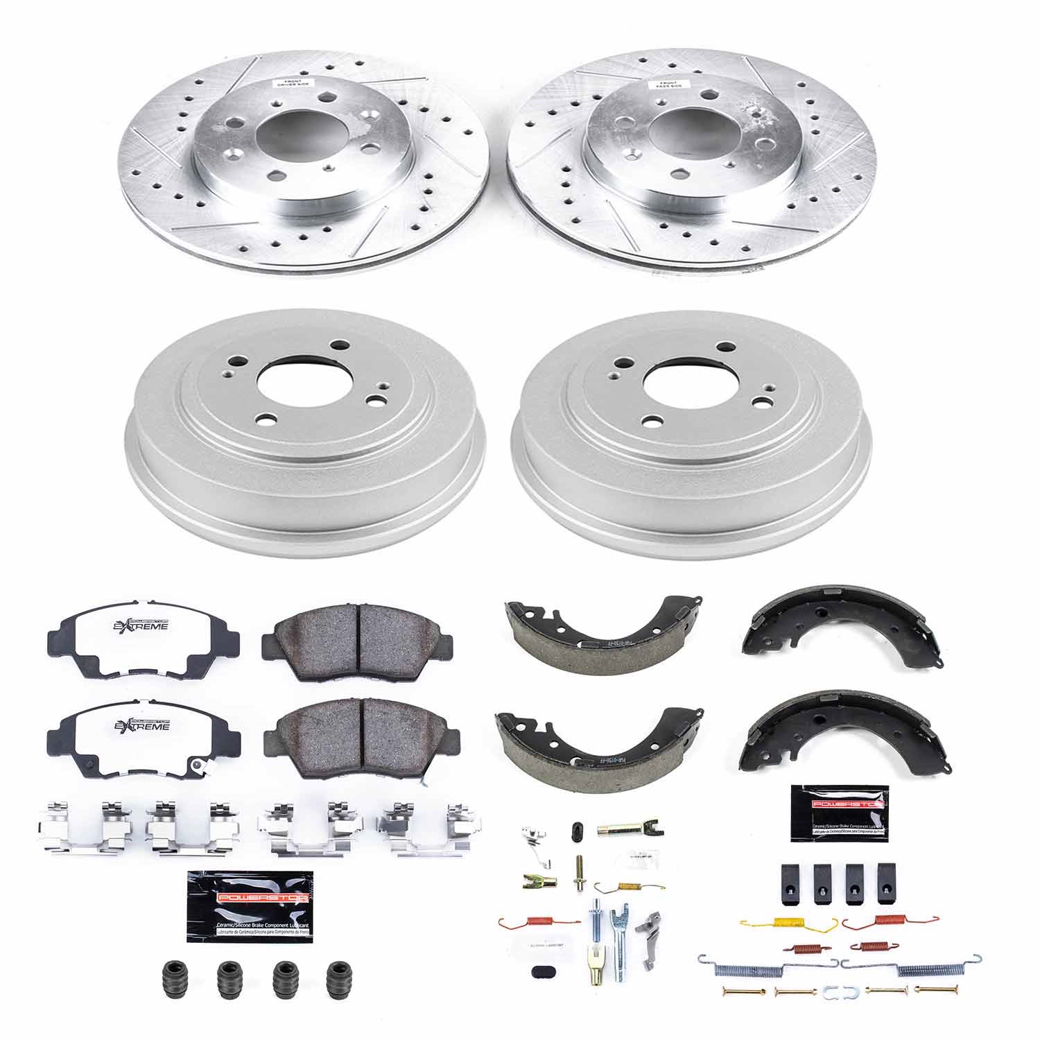 Power Stop - K15088DK-26 - Complete Vehicle Disc/Drum Brake Kit