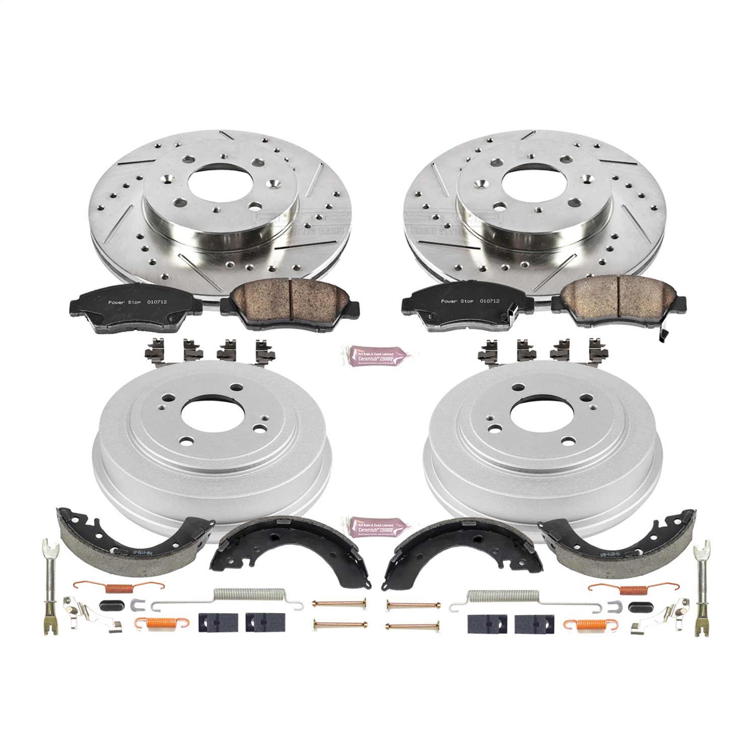 Power Stop - K15088DK - Complete Vehicle Disc/Drum Brake Kit