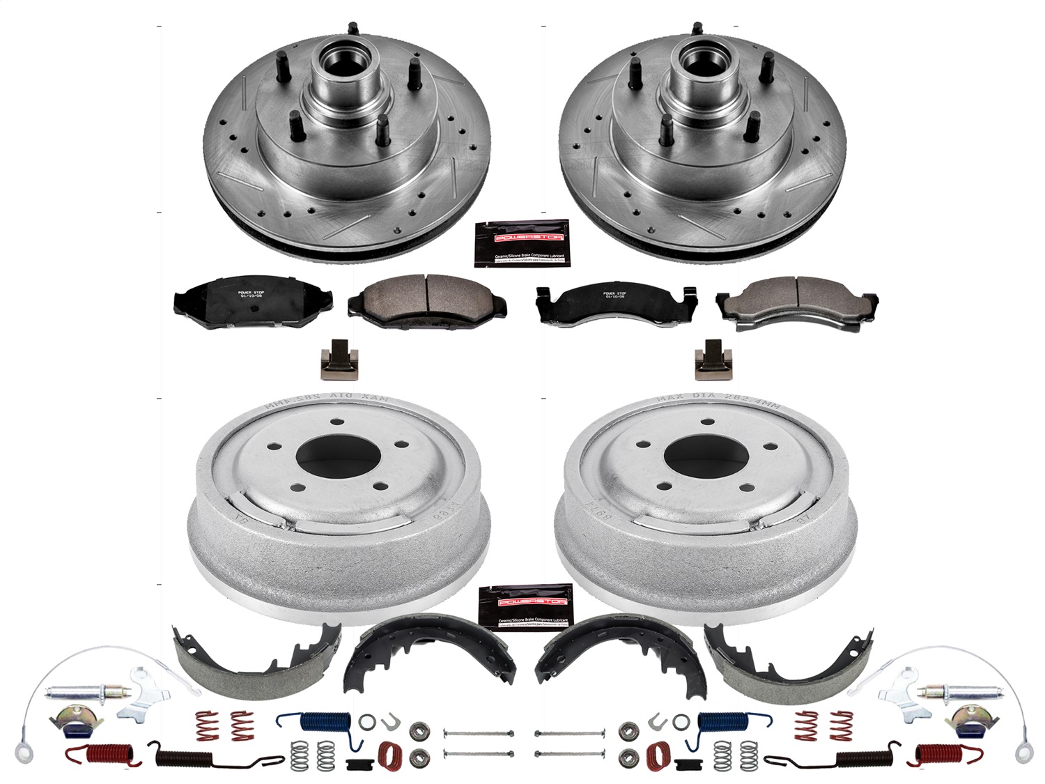 Power Stop - K15089DK - Complete Vehicle Disc/Drum Brake Kit