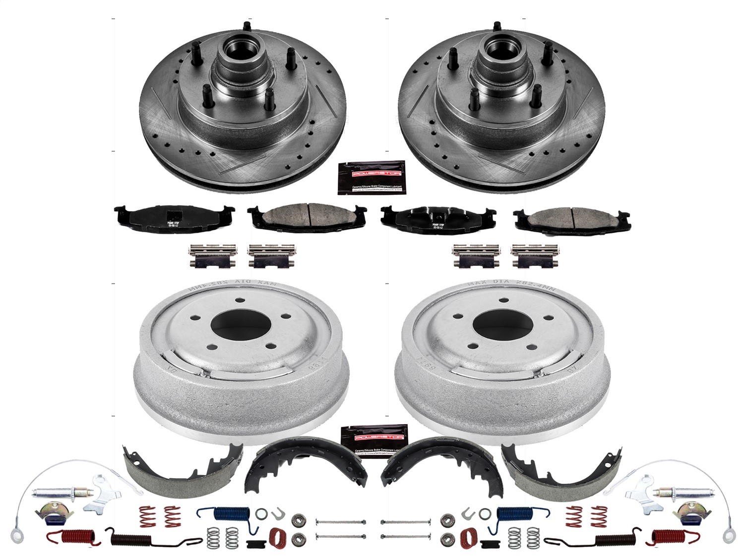 Power Stop - K15090DK - Complete Vehicle Disc/Drum Brake Kit