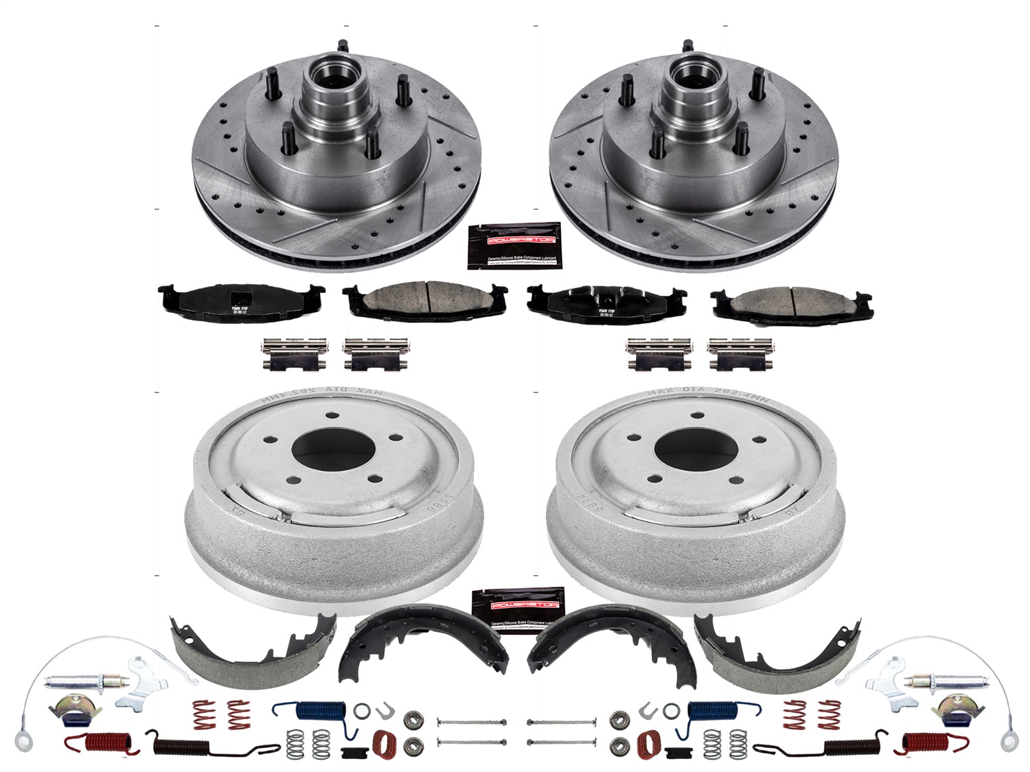 Power Stop - K15091DK - Complete Vehicle Disc/Drum Brake Kit