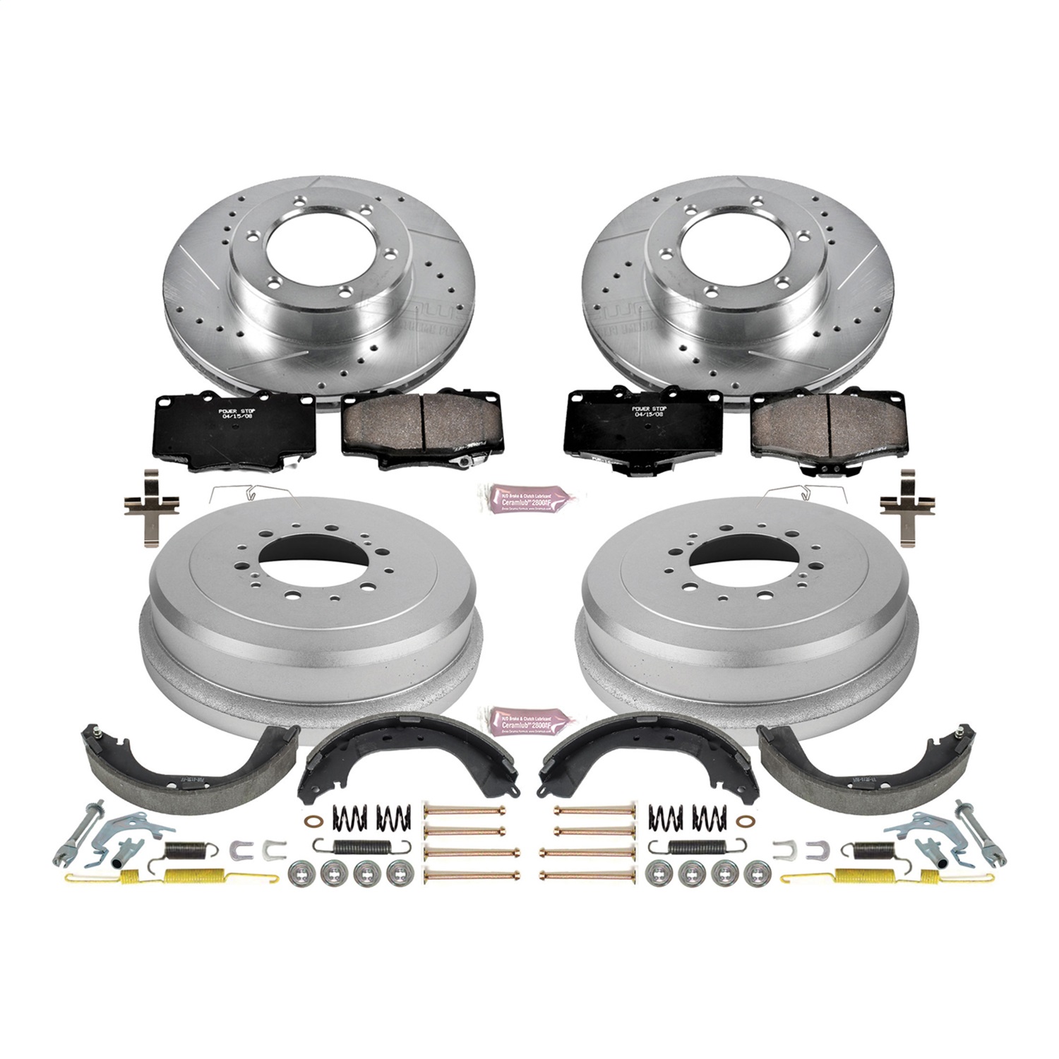 Power Stop - K15094DK - Complete Vehicle Disc/Drum Brake Kit