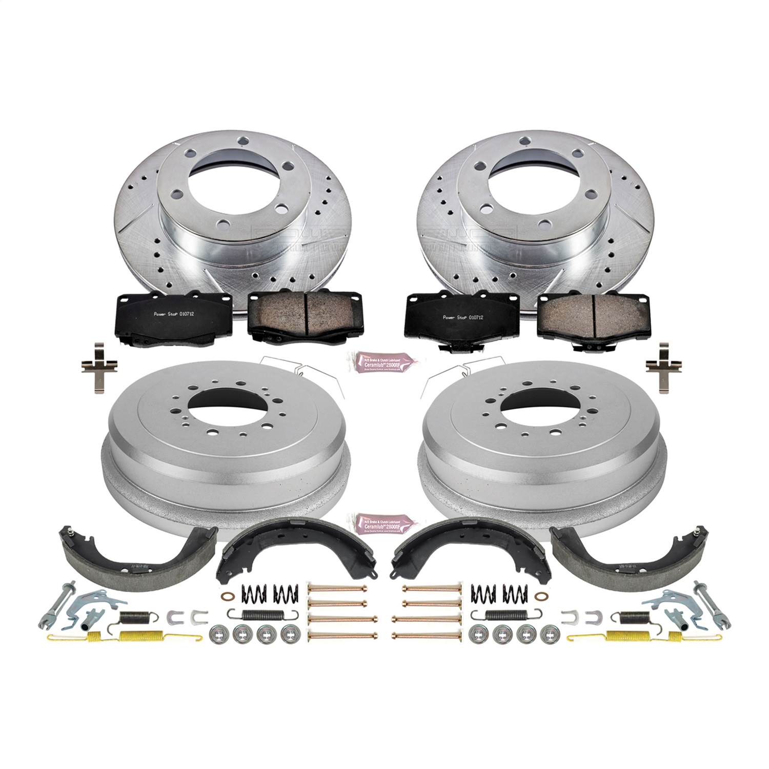 Power Stop - K15095DK - Complete Vehicle Disc/Drum Brake Kit
