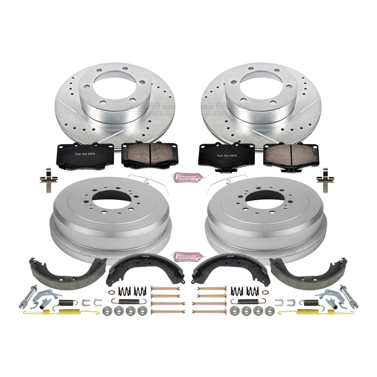 Power Stop - K15096DK - Complete Vehicle Disc/Drum Brake Kit
