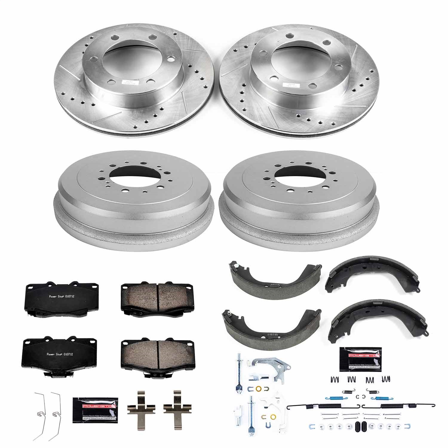 Power Stop - K15097DK - Complete Vehicle Disc/Drum Brake Kit