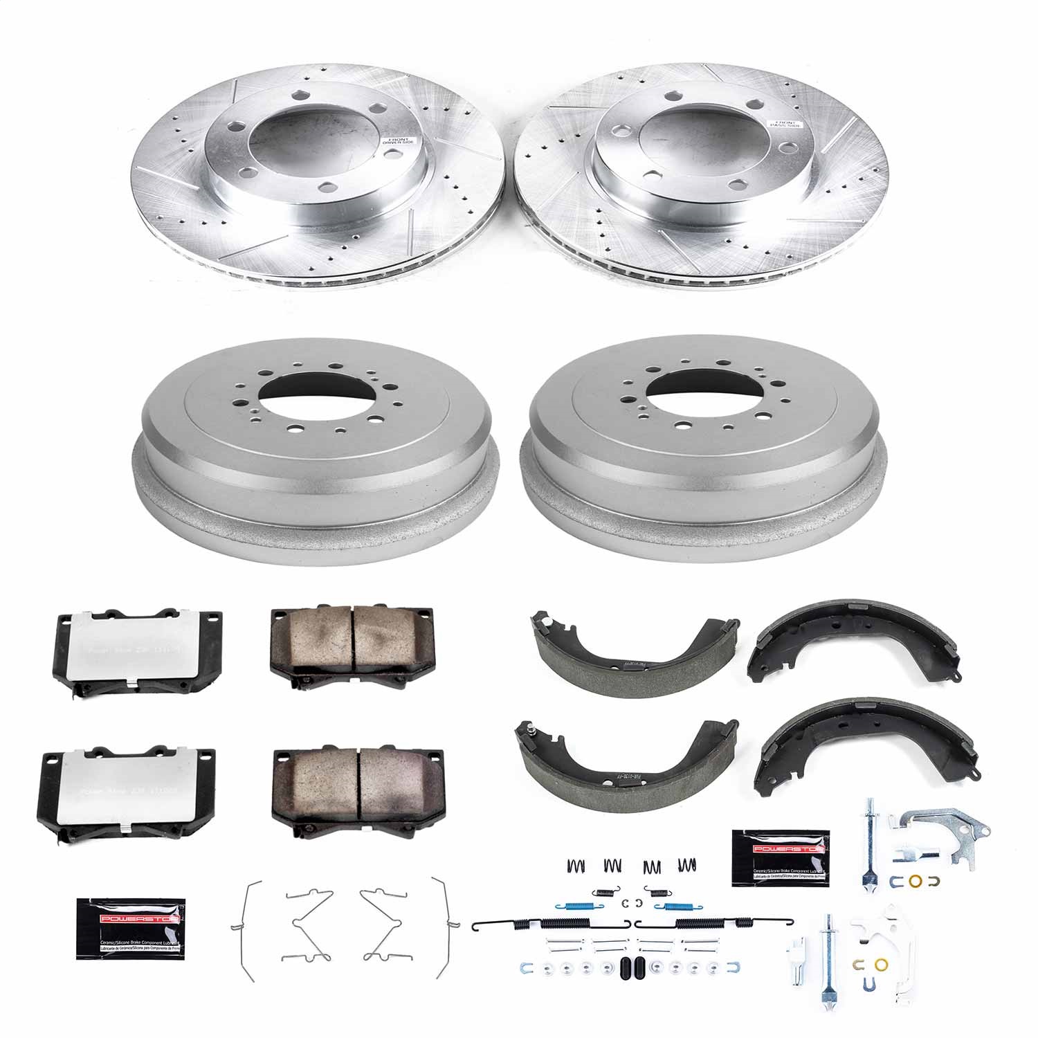 Power Stop - K15099DK-36 - Complete Vehicle Disc/Drum Brake Kit