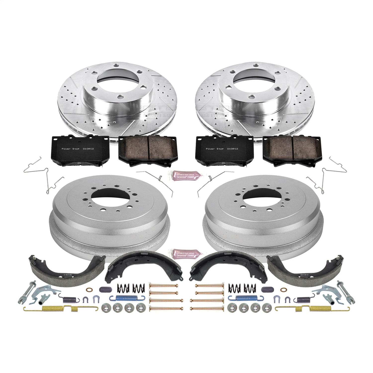 Power Stop - K15099DK - Complete Vehicle Disc/Drum Brake Kit