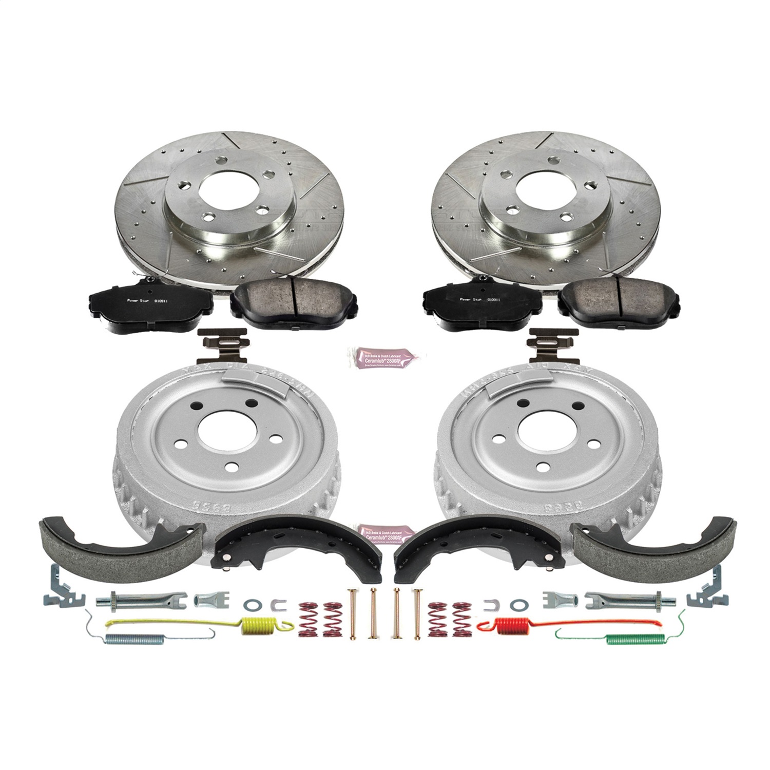 Power Stop - K15101DK - Complete Vehicle Disc/Drum Brake Kit