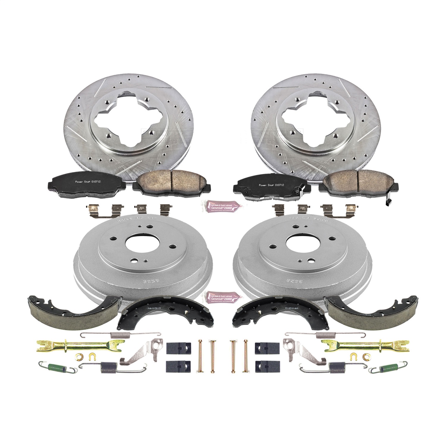 Power Stop - K15105DK - Complete Vehicle Disc/Drum Brake Kit