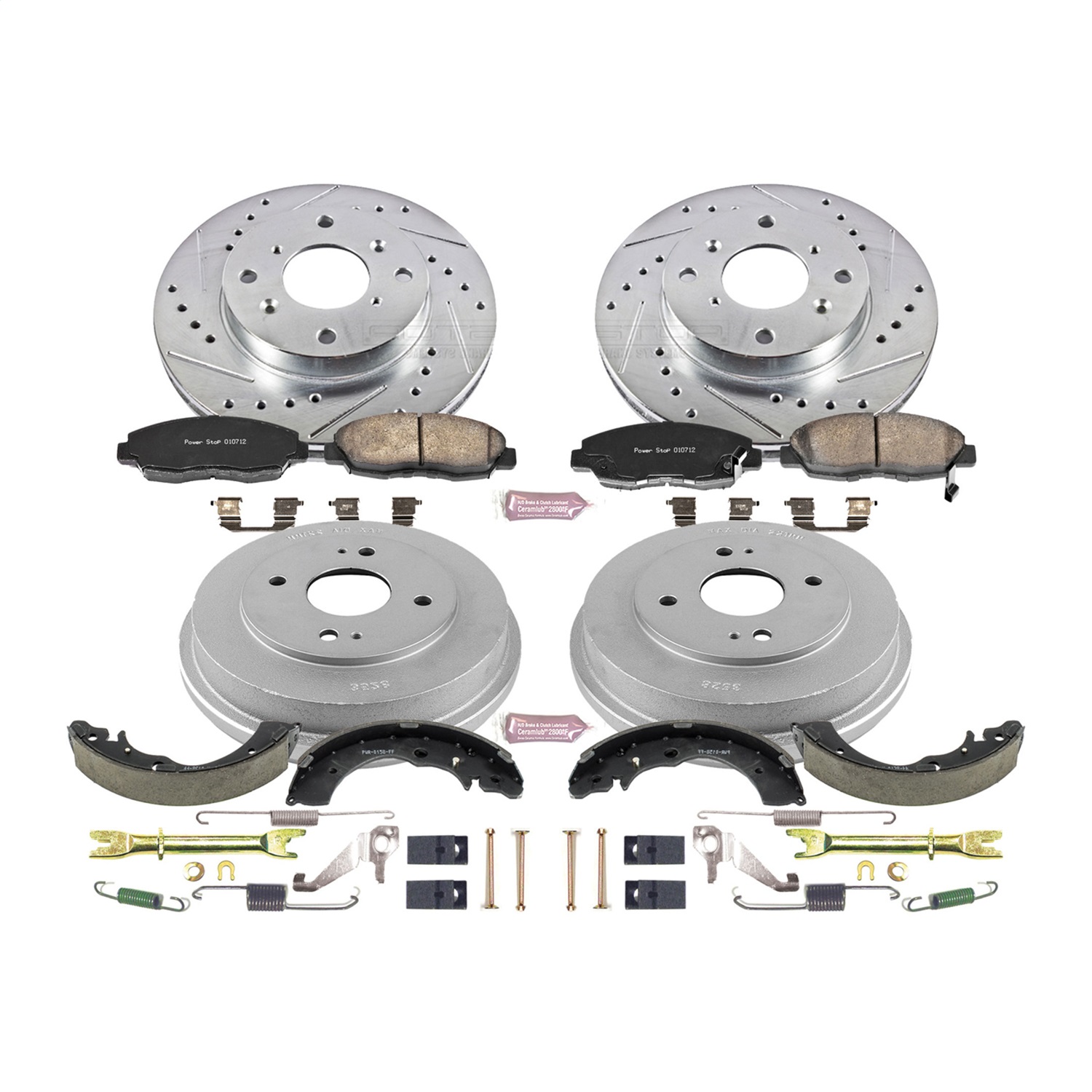 Power Stop - K15106DK - Complete Vehicle Disc/Drum Brake Kit