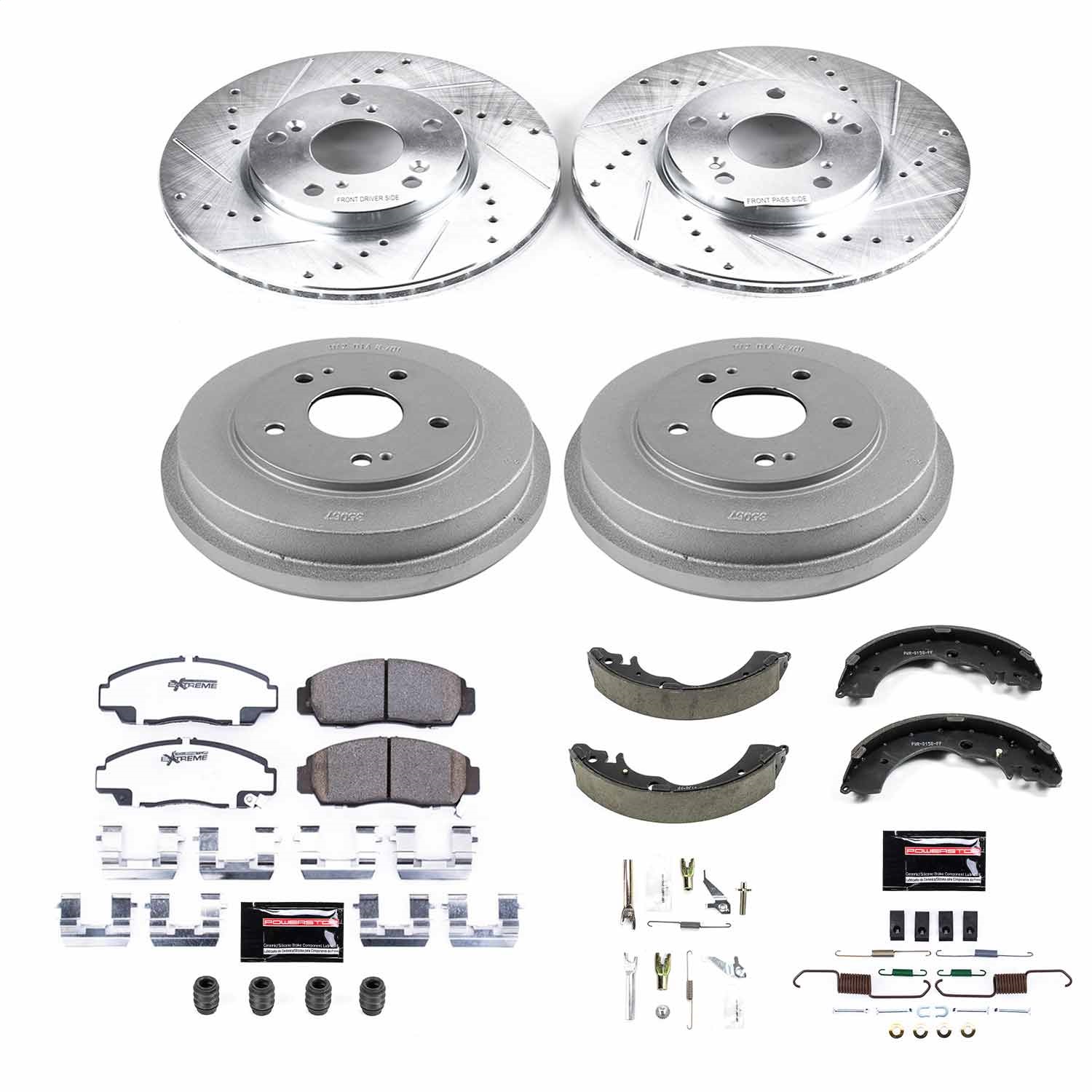 Power Stop - K15109DK-26 - Complete Vehicle Disc/Drum Brake Kit