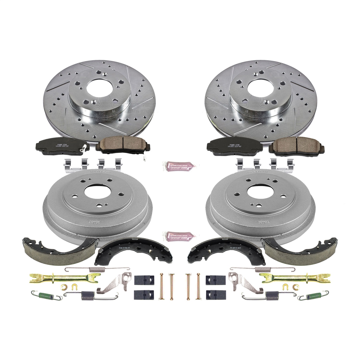 Power Stop - K15109DK - Complete Vehicle Disc/Drum Brake Kit