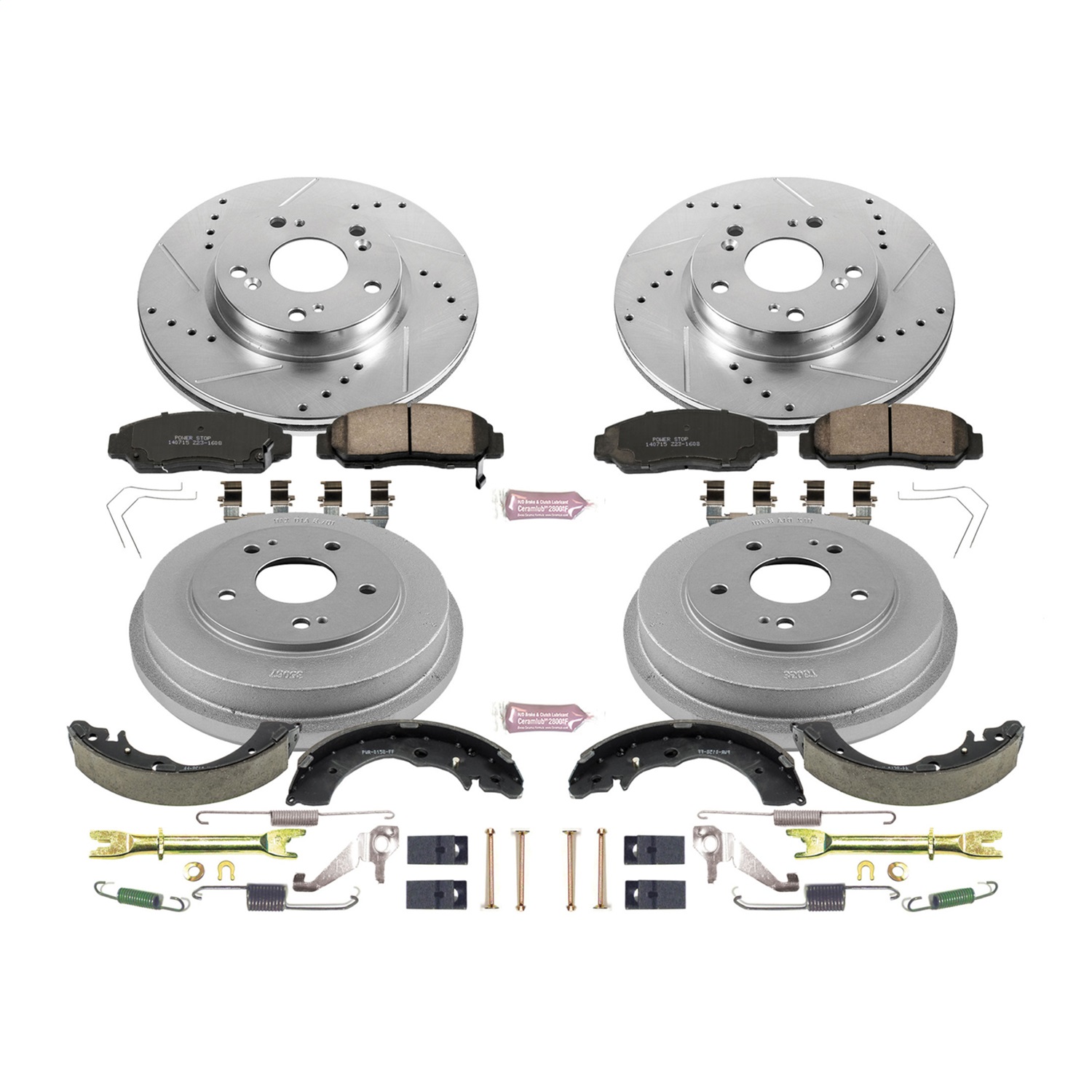 Power Stop - K15113DK - Complete Vehicle Disc/Drum Brake Kit