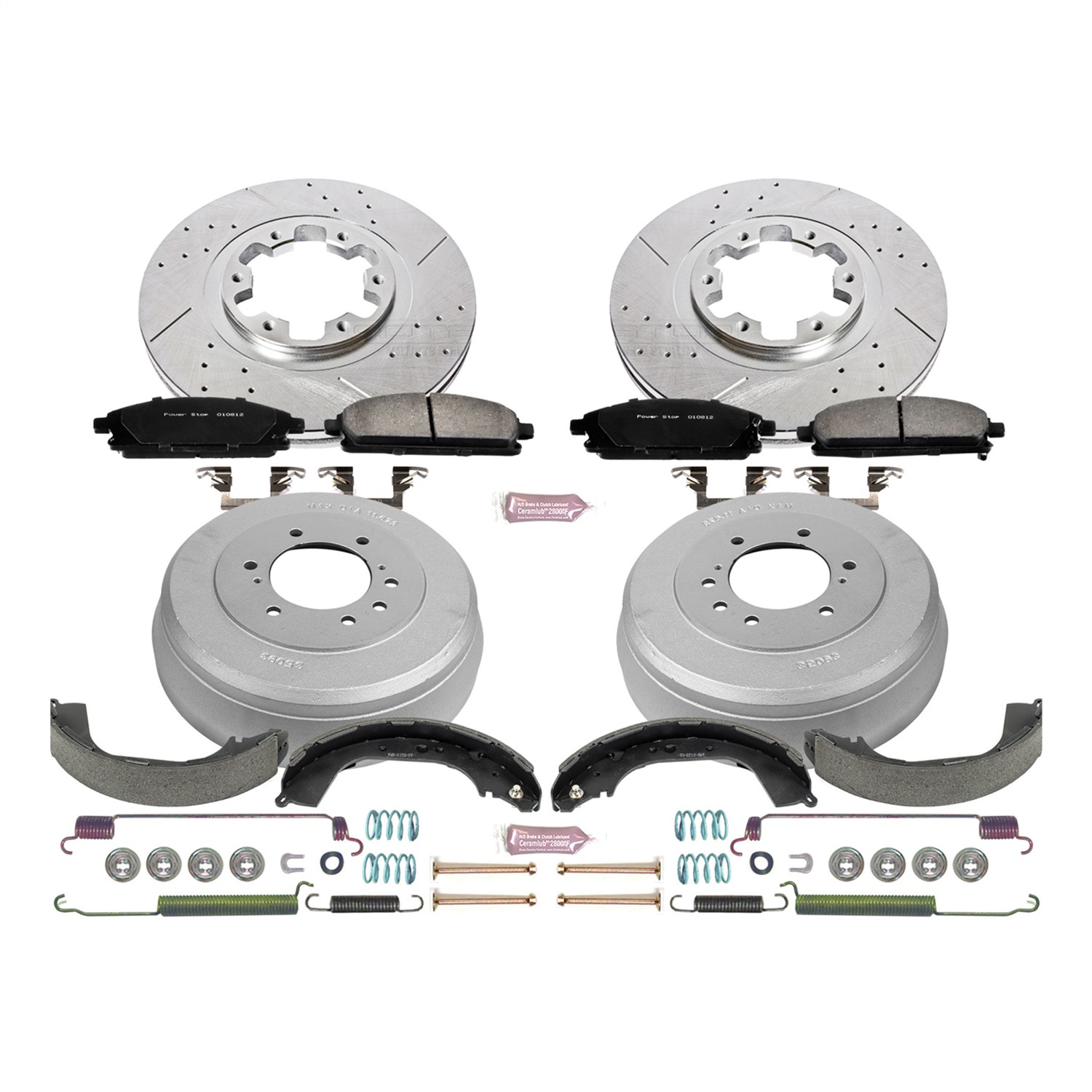 Power Stop - K15115DK - Complete Vehicle Disc/Drum Brake Kit