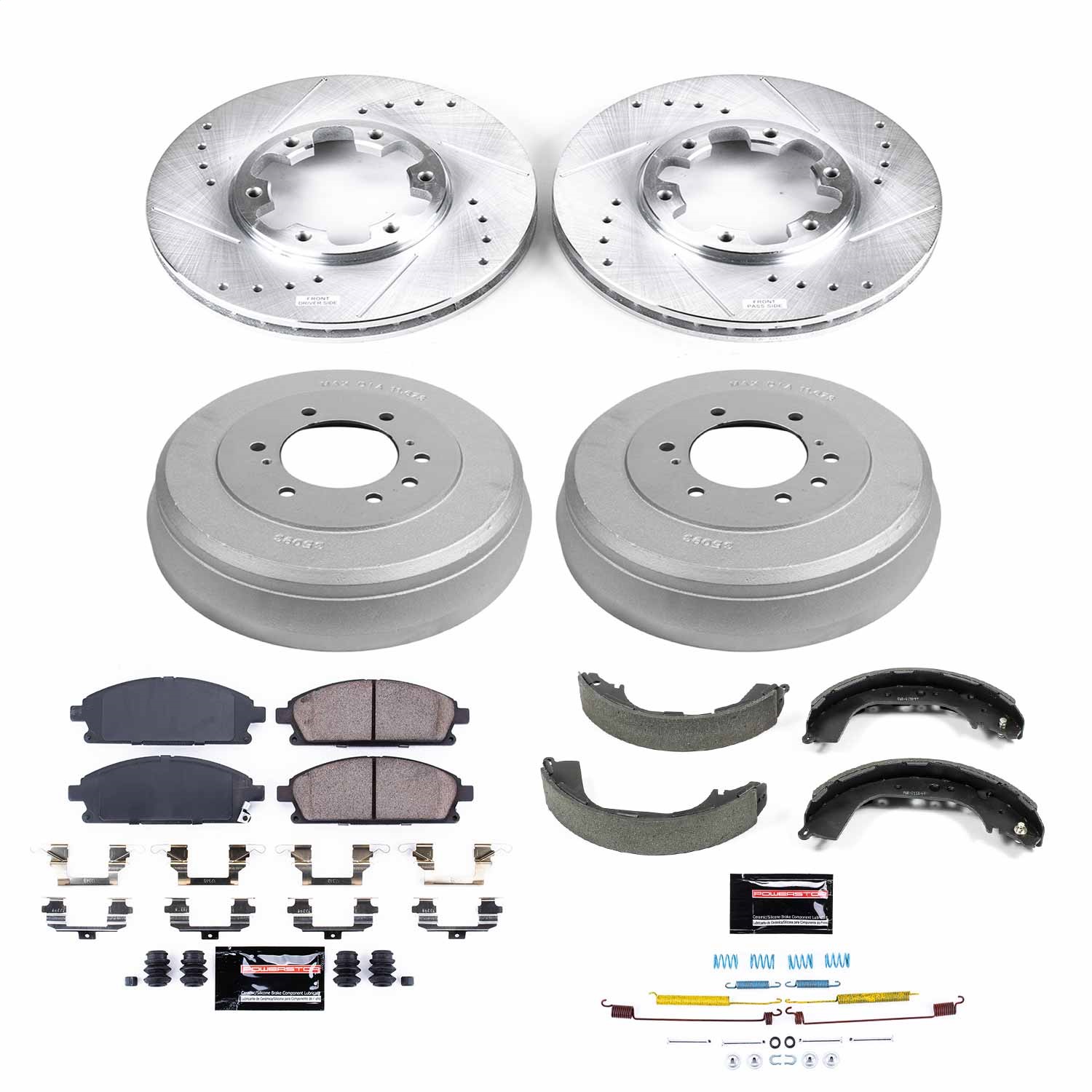 Power Stop - K15116DK - Complete Vehicle Disc/Drum Brake Kit