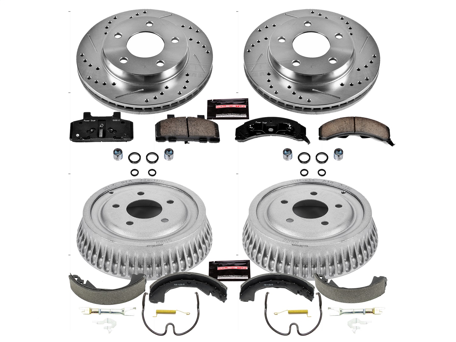 Power Stop - K15119DK - Complete Vehicle Disc/Drum Brake Kit