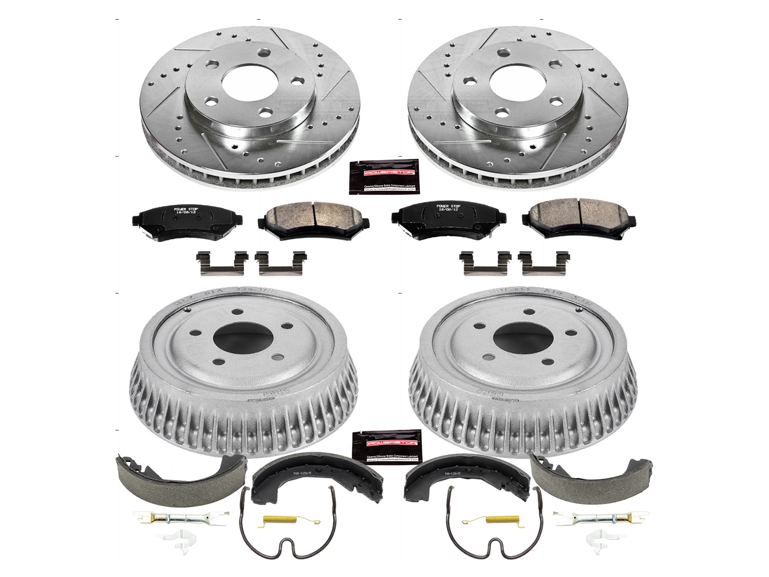 Power Stop - K15120DK - Complete Vehicle Disc/Drum Brake Kit