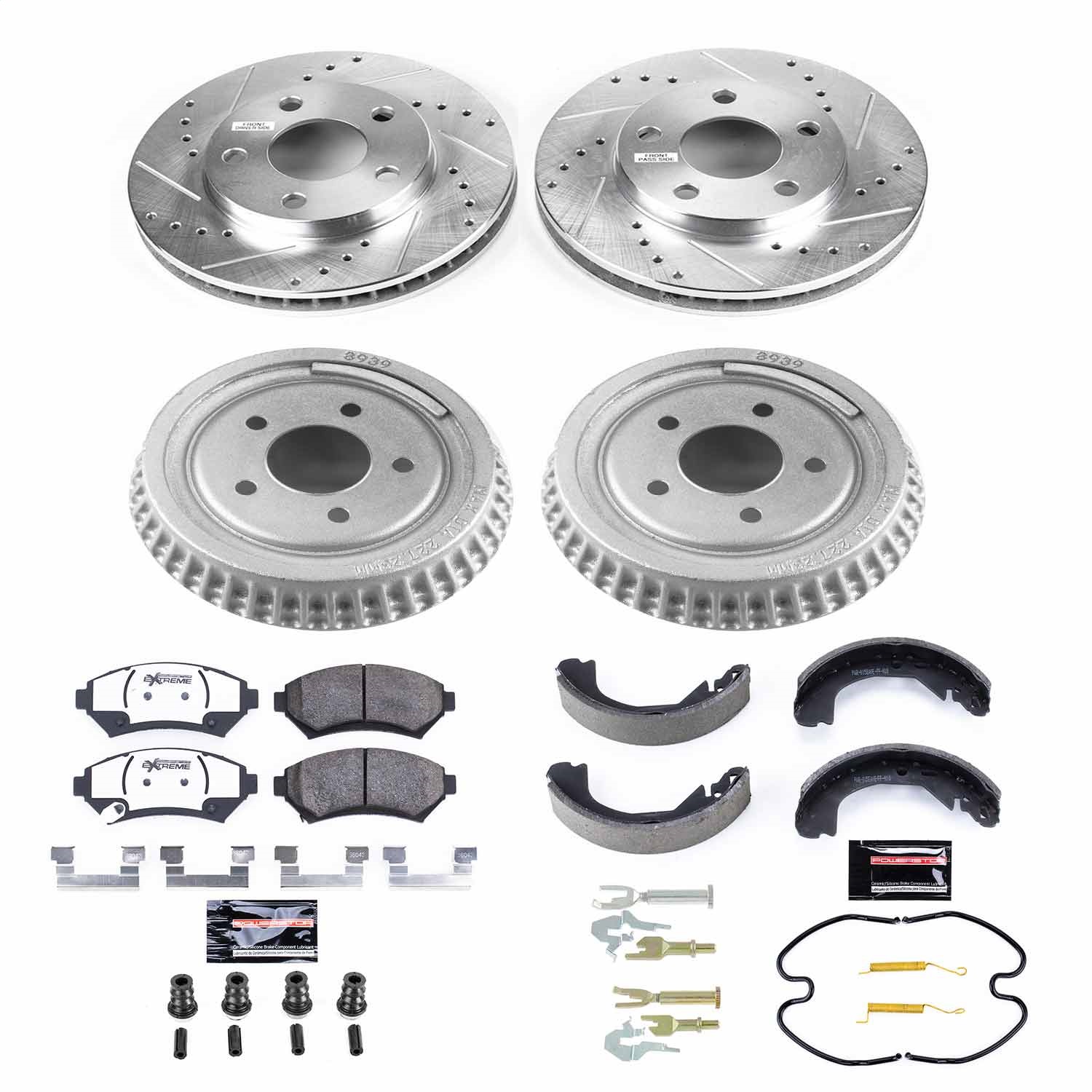 Power Stop - K15121DK-26 - Complete Vehicle Disc/Drum Brake Kit