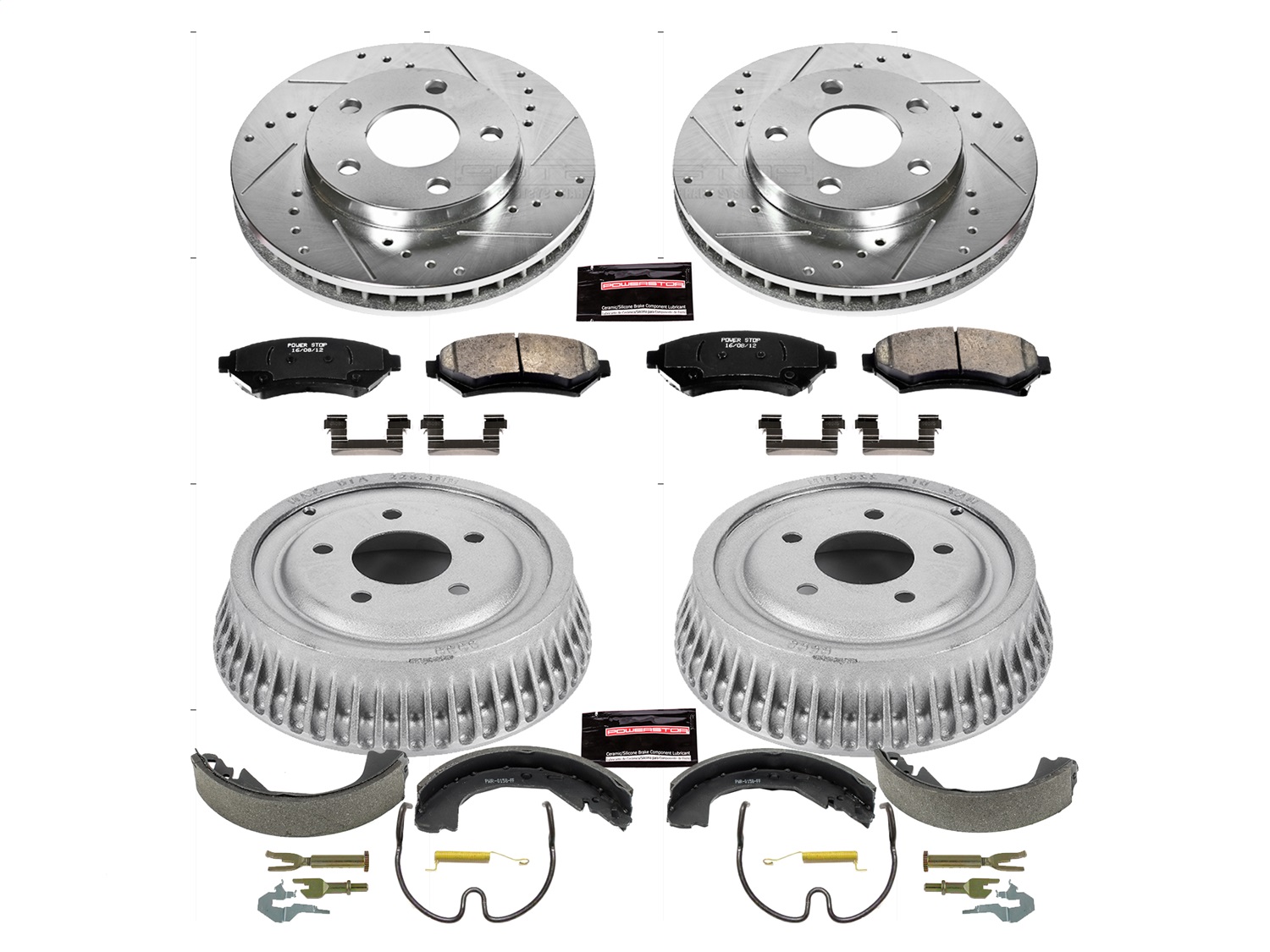 Power Stop - K15121DK - Complete Vehicle Disc/Drum Brake Kit