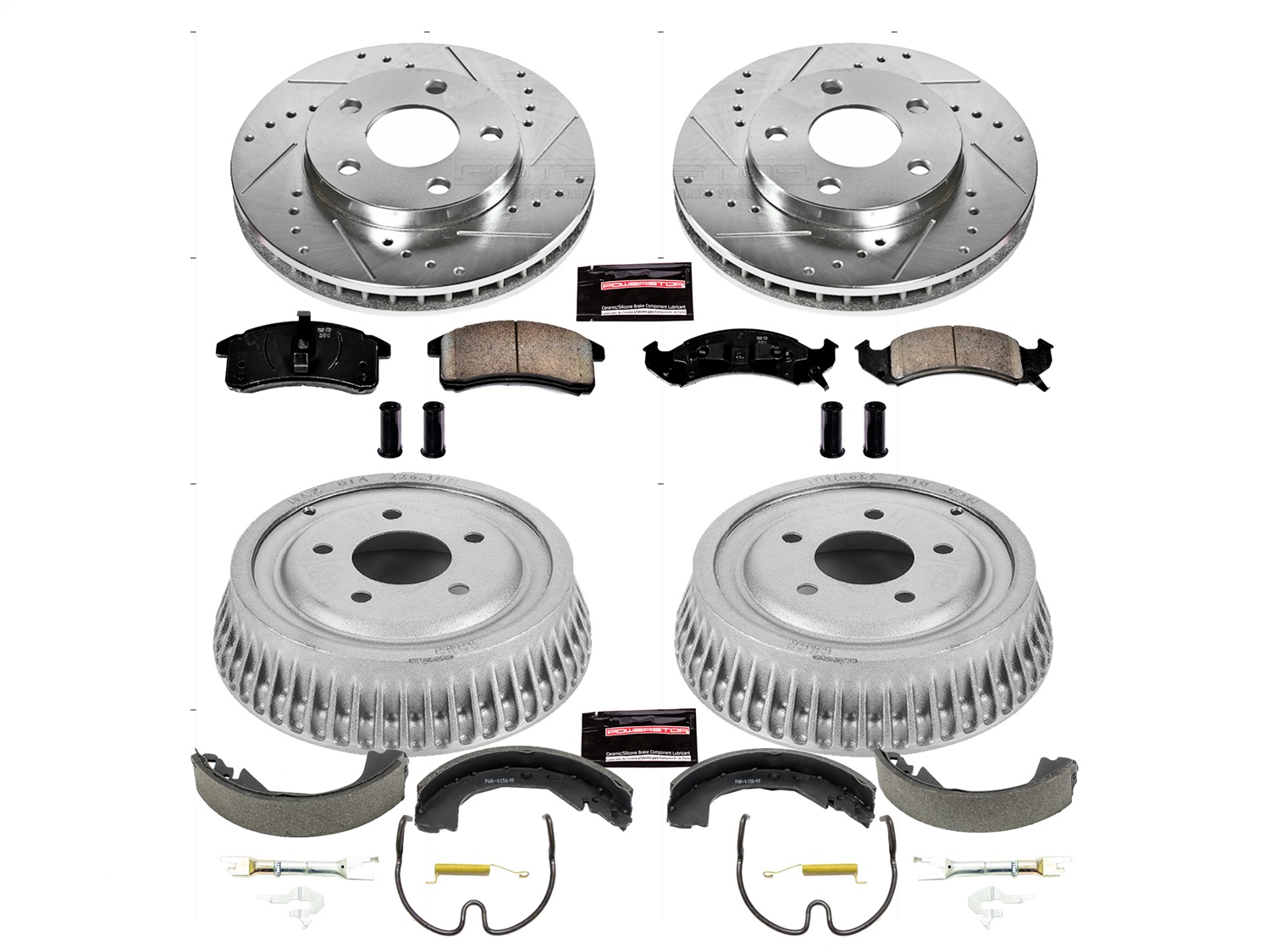 Power Stop - K15122DK - Complete Vehicle Disc/Drum Brake Kit