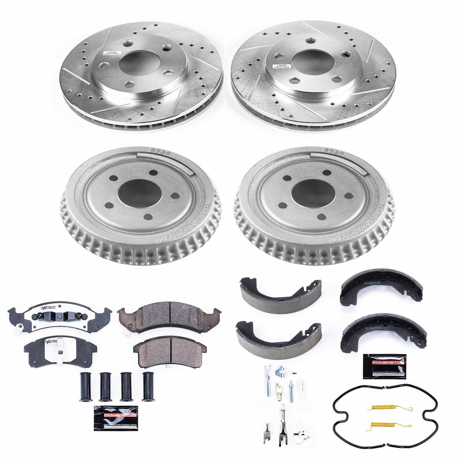 Power Stop - K15123DK-26 - Complete Vehicle Disc/Drum Brake Kit