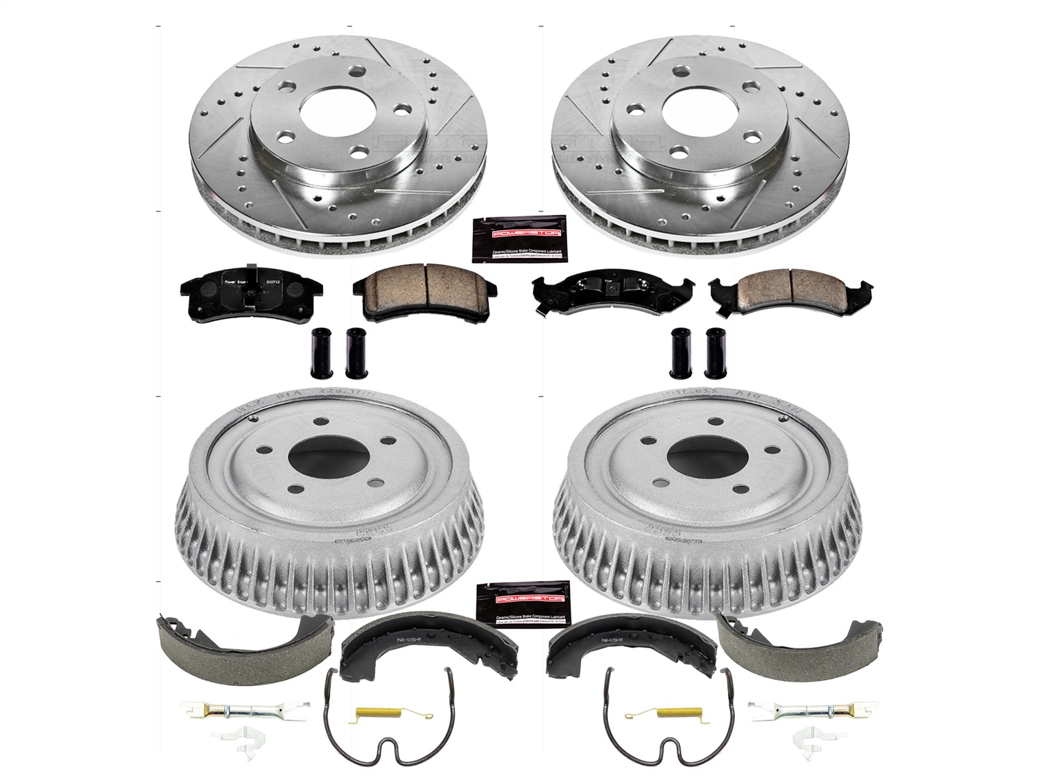 Power Stop - K15123DK - Complete Vehicle Disc/Drum Brake Kit