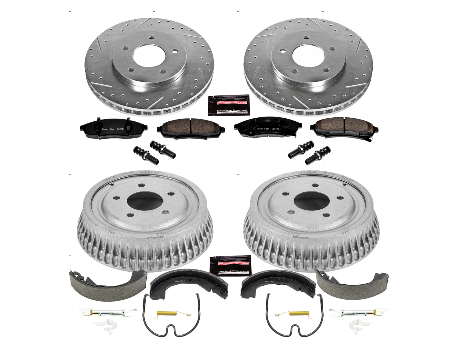 Power Stop - K15125DK - Complete Vehicle Disc/Drum Brake Kit