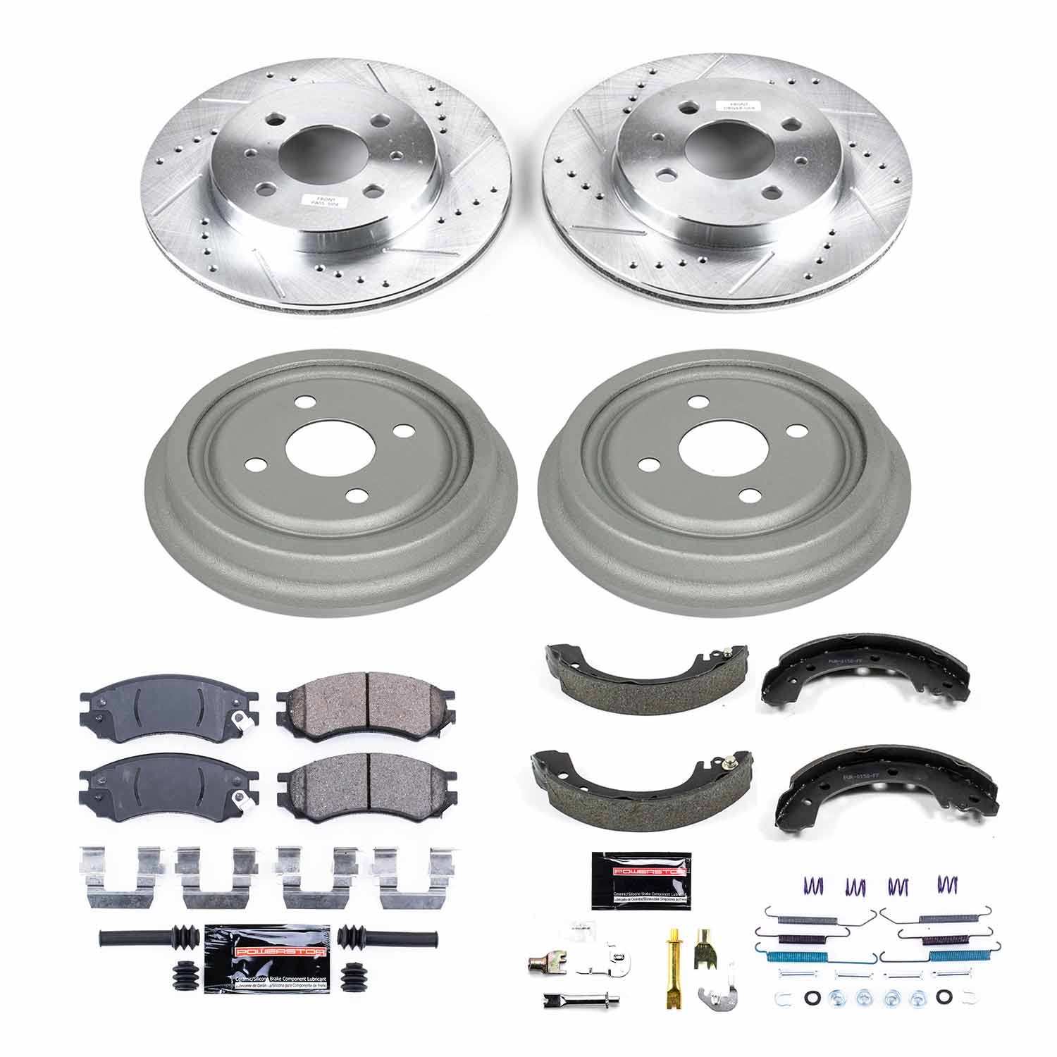 Power Stop - K15126DK - Complete Vehicle Disc/Drum Brake Kit