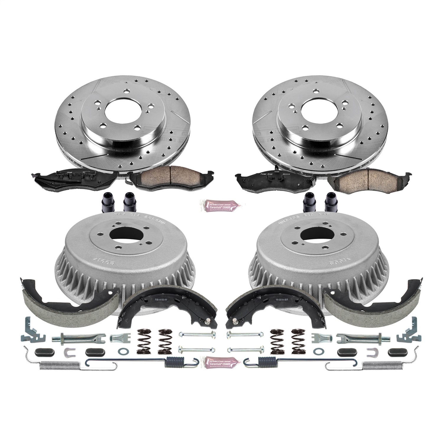 Power Stop - K15131DK - Complete Vehicle Disc/Drum Brake Kit