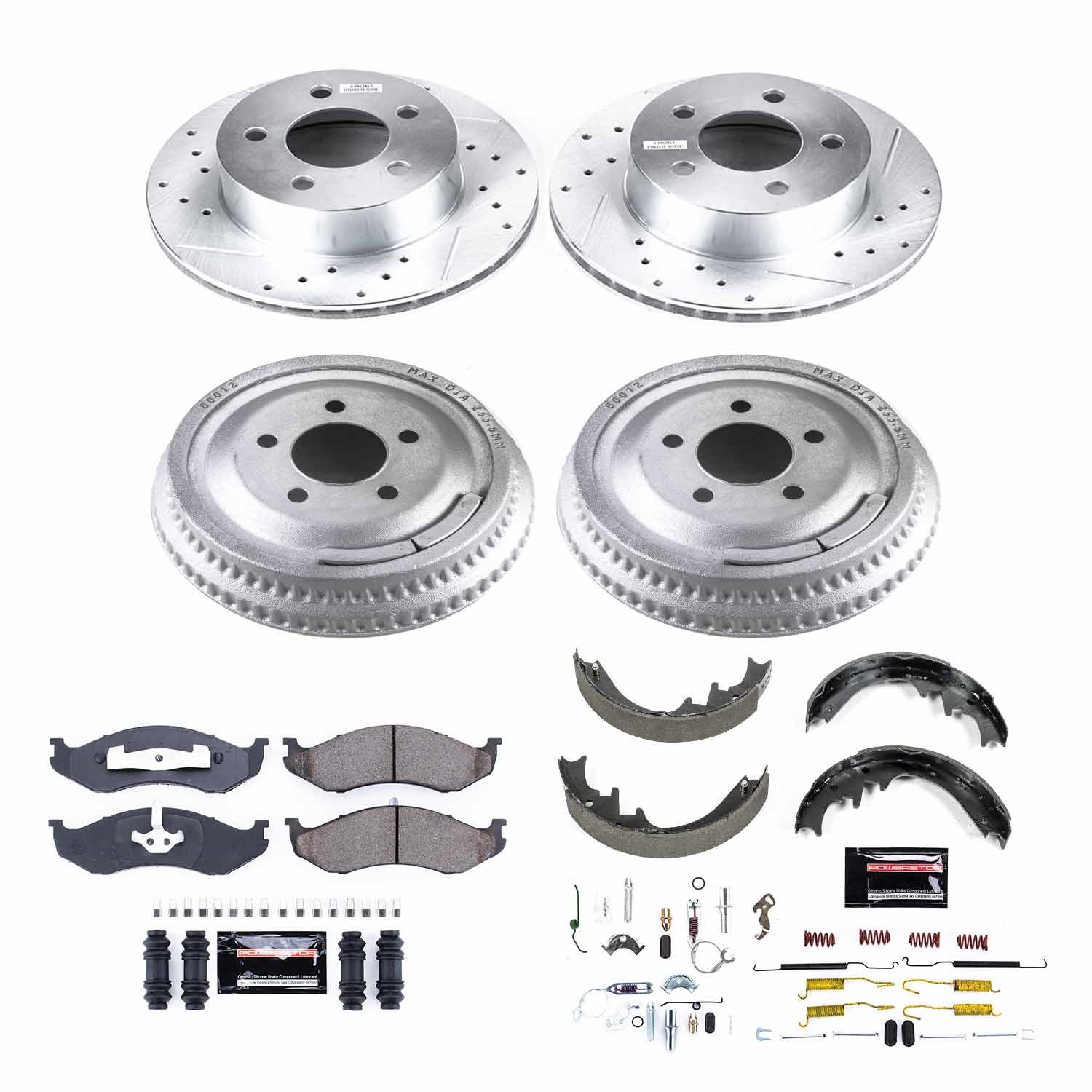Power Stop - K15132DK - Complete Vehicle Disc/Drum Brake Kit